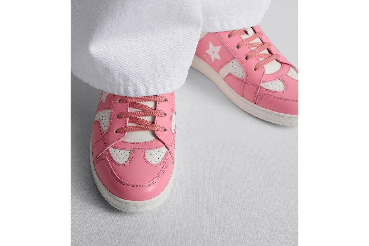 Dior o1bcso1str0226 Dior Star Sneaker in White/Candy Pink Size US 7 / IT 37 - 6 Thumbnail
