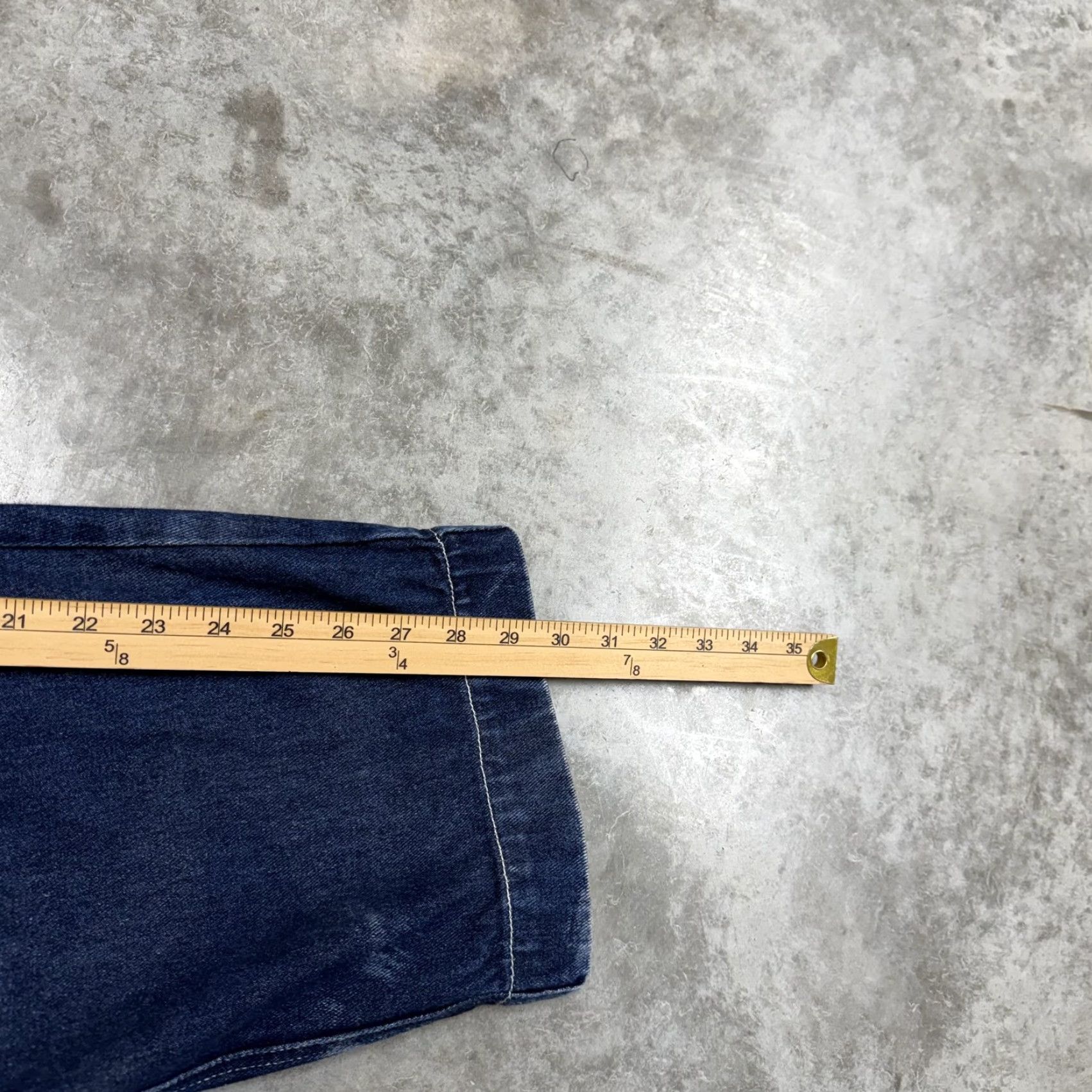 Karl Kani VINTAGE Karl Kani Jeans Mens 32x30 Blue Wide Leg Baggy Carpenter Y2K Hip Hop Size US 32 / EU 48 - 7 Thumbnail