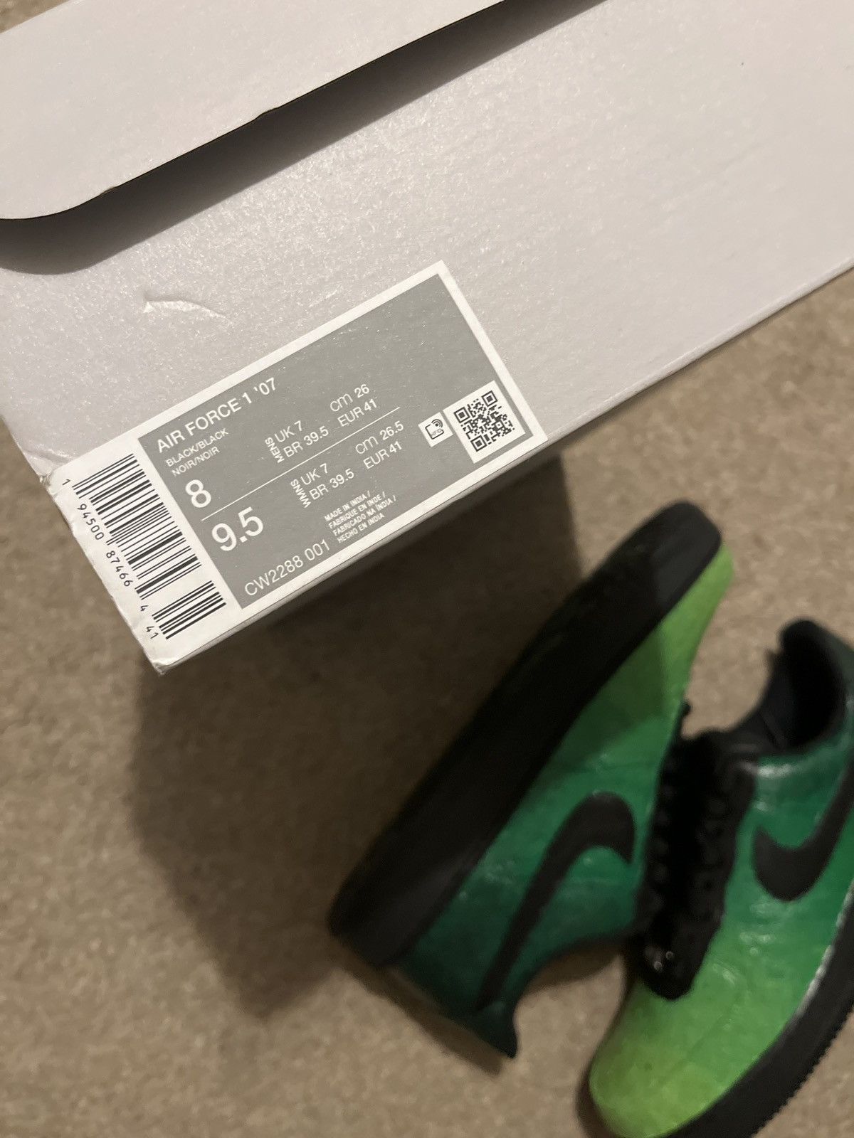 Nike Nike AF1 x MatteoVallo US8 UK7 Size US 8 / EU 41 - 3 Thumbnail