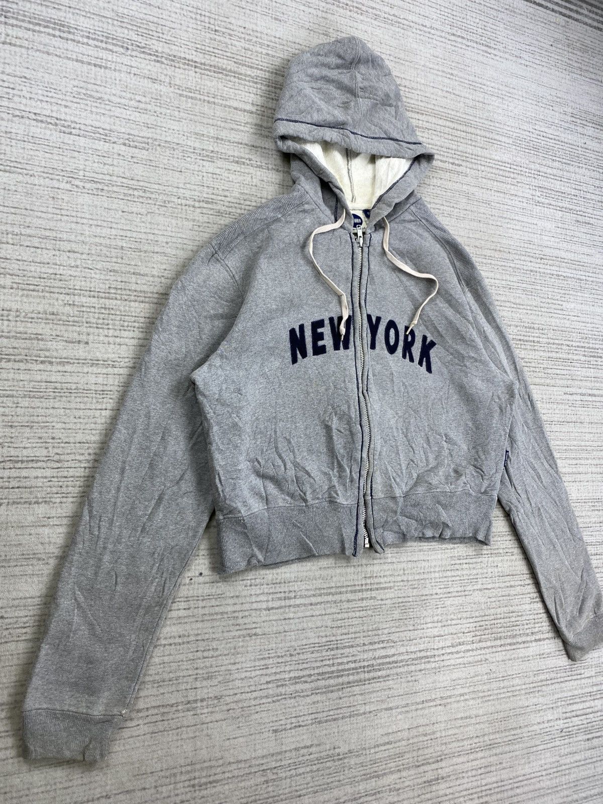 Blue Marlin × Vintage Vintage Blue Marlin Cropped Zipper Hoodie Size US M / EU 48-50 / 2 - 3 Thumbnail