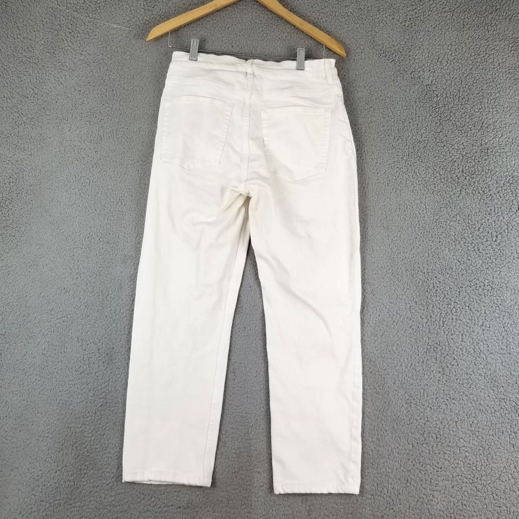 Everlane Everlane The Curvy Cheeky Jean Crop White Jeans Size 23 Womens Size 40" / US 18 - 5 Thumbnail