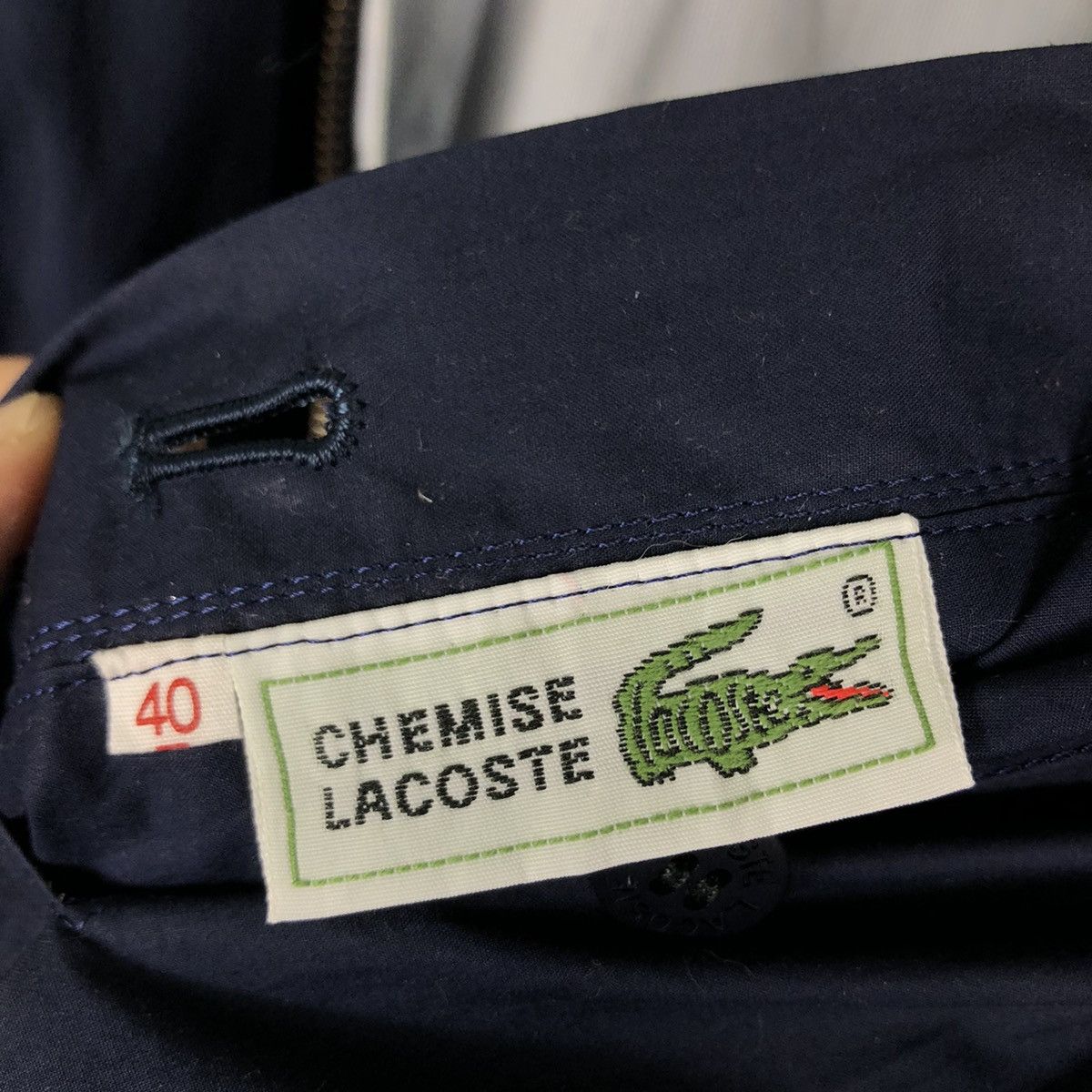 Japanese Brand 🔥Vintage Reversible Bomber Jacket Chemise Lacoste Big Logo Size US M / EU 48-50 / 2 - 20 Thumbnail