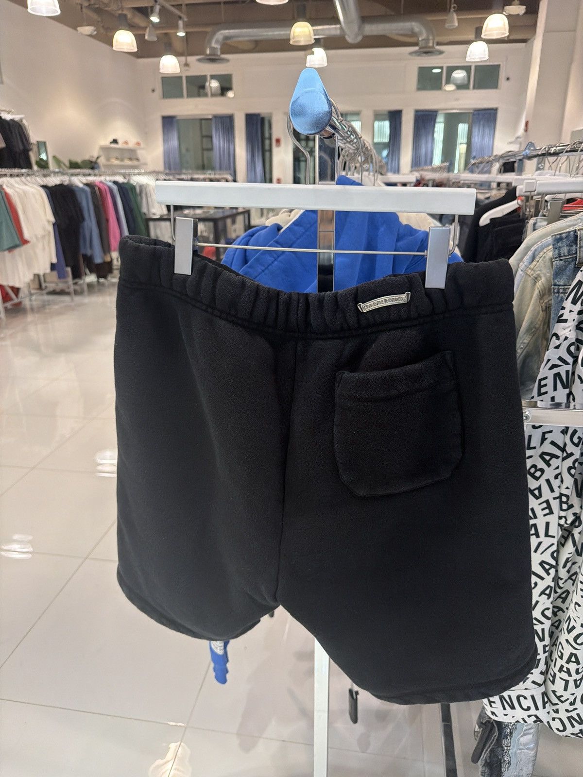 Chrome Hearts Chrome Hearts 711 CH Black Sweat Shorts Size US 36 / EU 52 - 2 Thumbnail