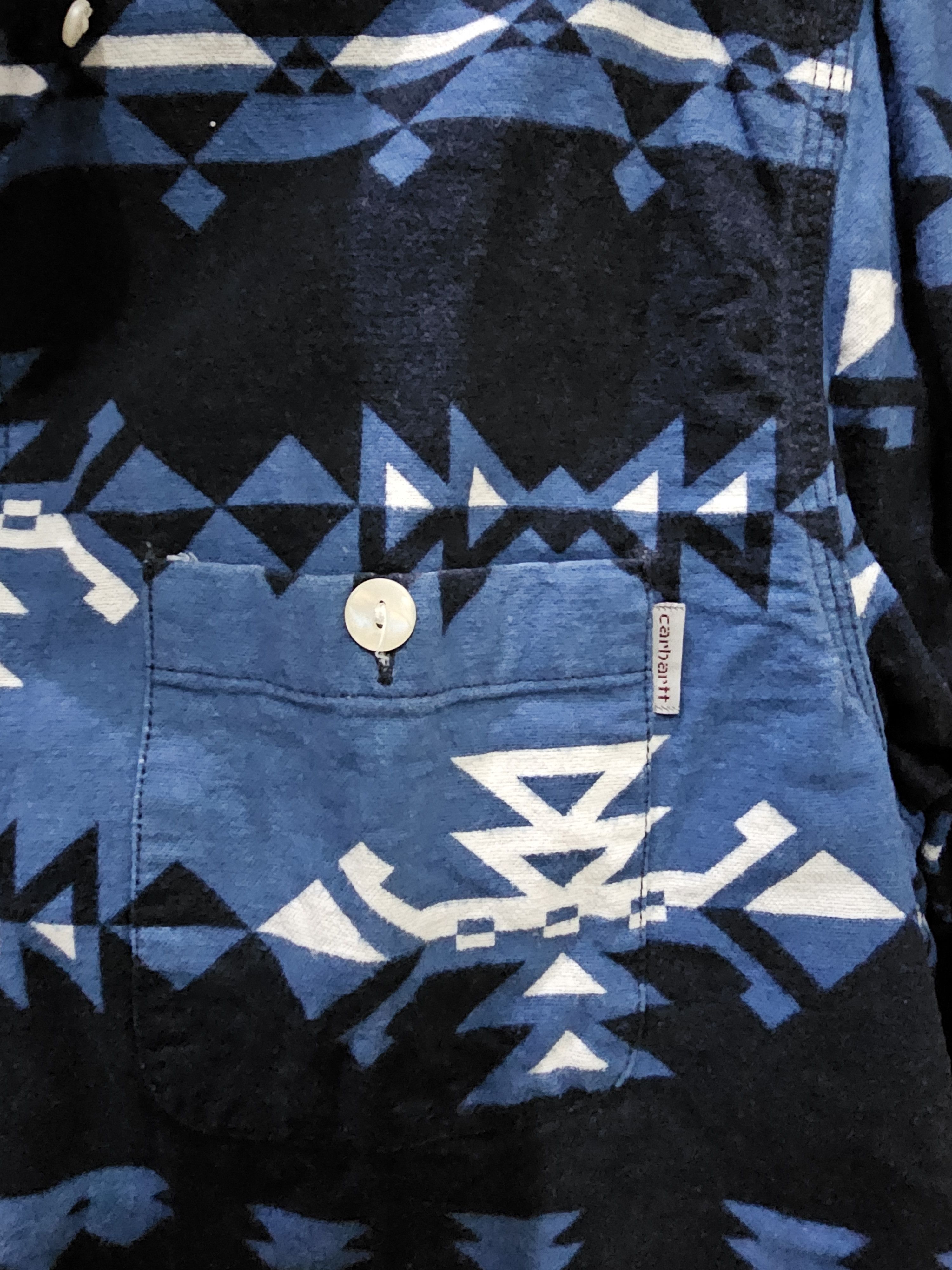 Carhartt Carhartt WIP Vintage Wilkins Aztec Shirt Size US L / EU 52-54 / 3 - 4 Thumbnail