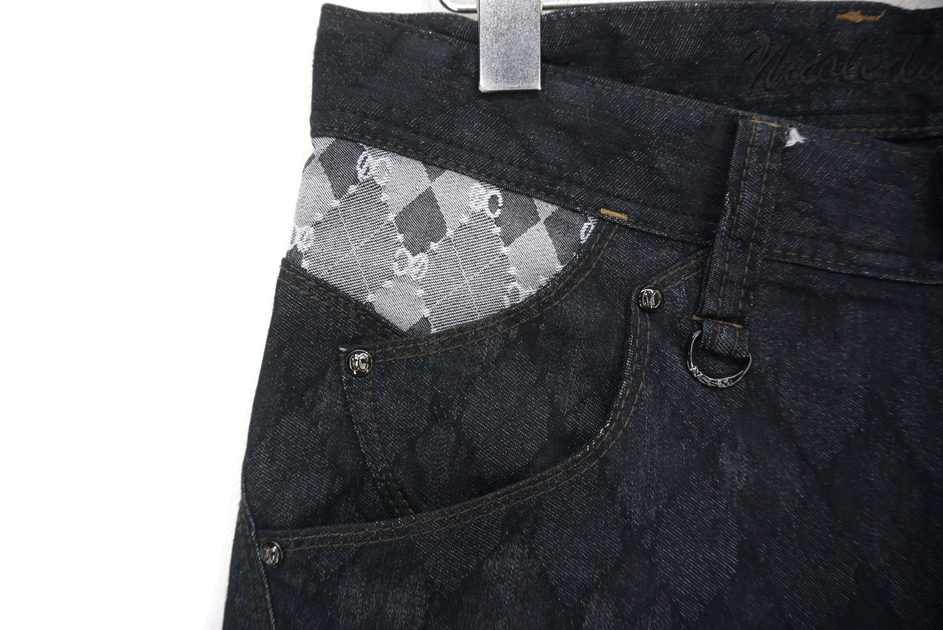 Japanese Brand Nicole Jeans Fit W33xL26.5 Matsuda Low-Rise Cropped Monogram Size US 30 / EU 46 - 4 Thumbnail
