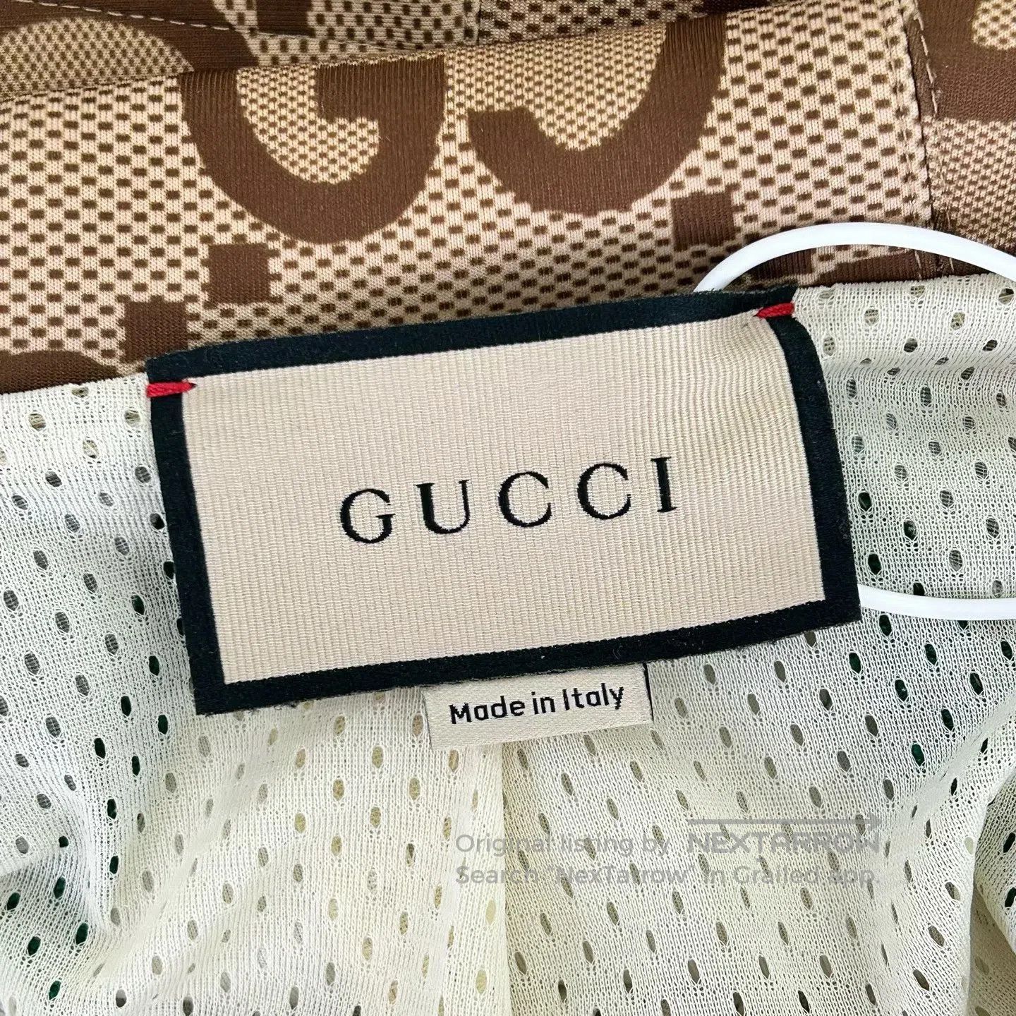 Gucci Guicci Sports jacket with full-print logo featuring red an Size US XXL / EU 58 / 5 - 3 Thumbnail