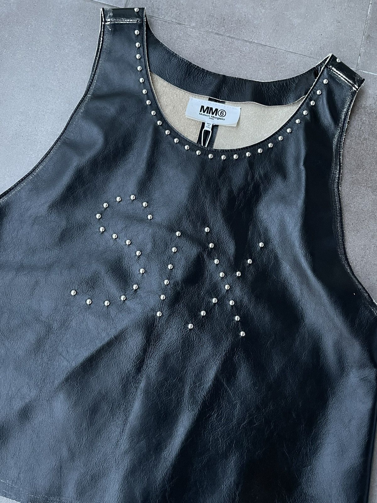 Maison Margiela !DS! SS22 Maison Margiela Studded "SIX" Leather Vest Top Size M / US 6-8 / IT 42-44 - 9 Thumbnail