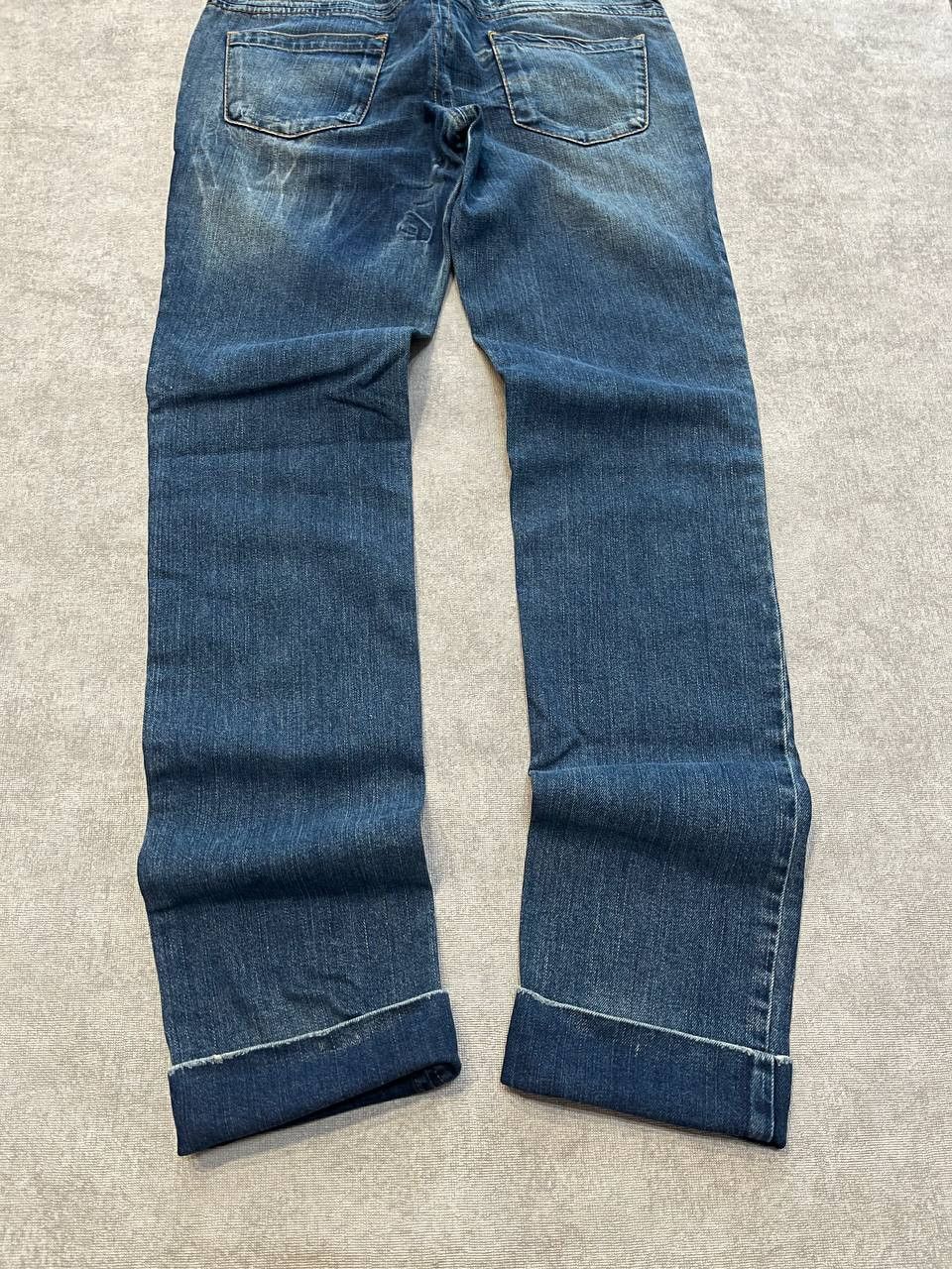 John Galliano John Galliano Jeans Pants Logo Light Blue Straight Mid Rise Size 32" / US 10 / IT 46 - 11 Thumbnail