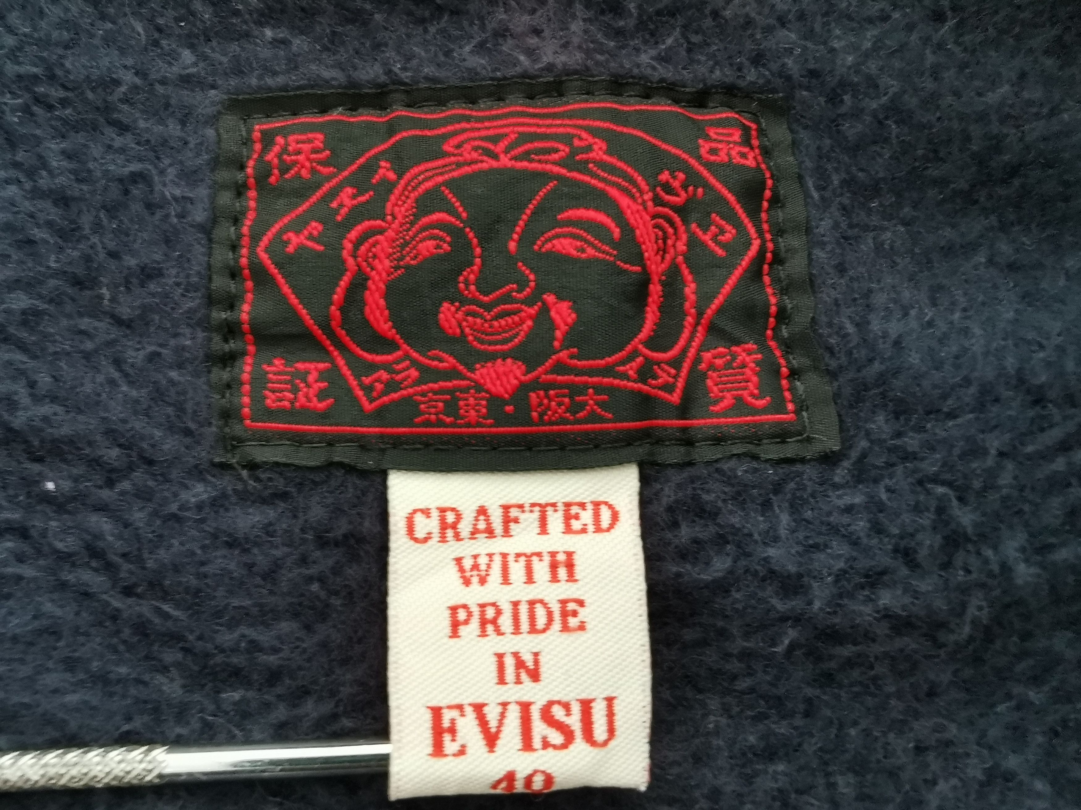 Evisu Vintage Evisu Full Print Zipper Hoodie Size M/L Size US M / EU 48-50 / 2 - 4 Thumbnail