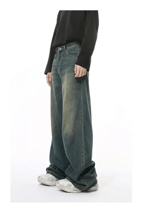 Japanese Brand × Jean American retro fashion distressed high street washed jeans Size US 32 / EU 48 - 4 Thumbnail