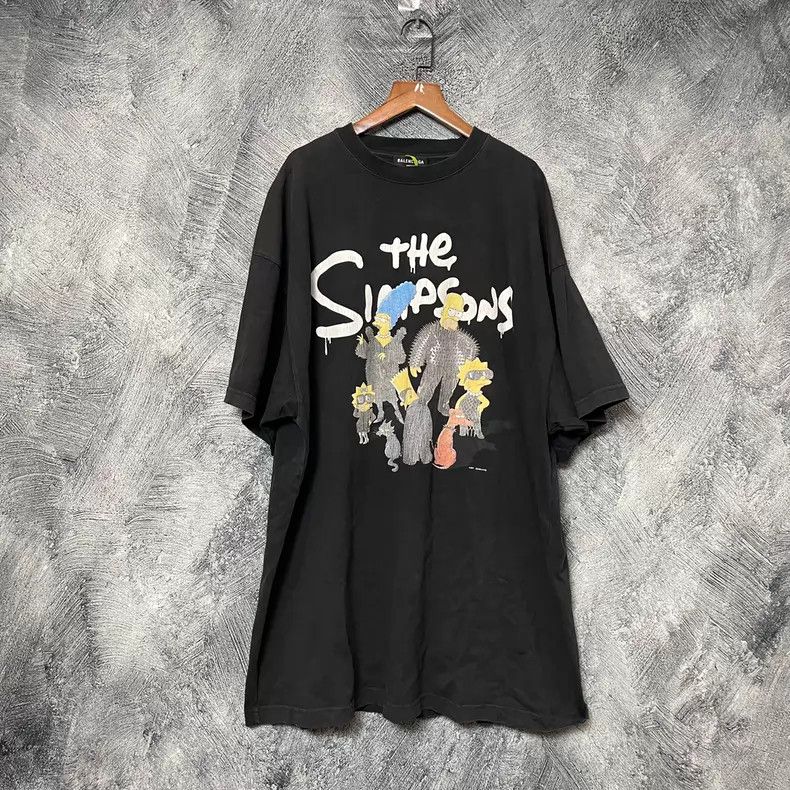 Balenciaga The Simpsons Graphic Short Sleeve T-Shirt Size US XL / EU 56 / 4 - 1 Thumbnail