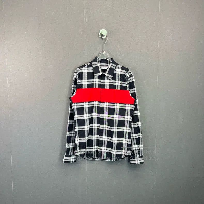 Givenchy Givenchy Size39 39 / Plaid Color Blocked Casual Shirt Size US M / EU 48-50 / 2 - 1 Thumbnail