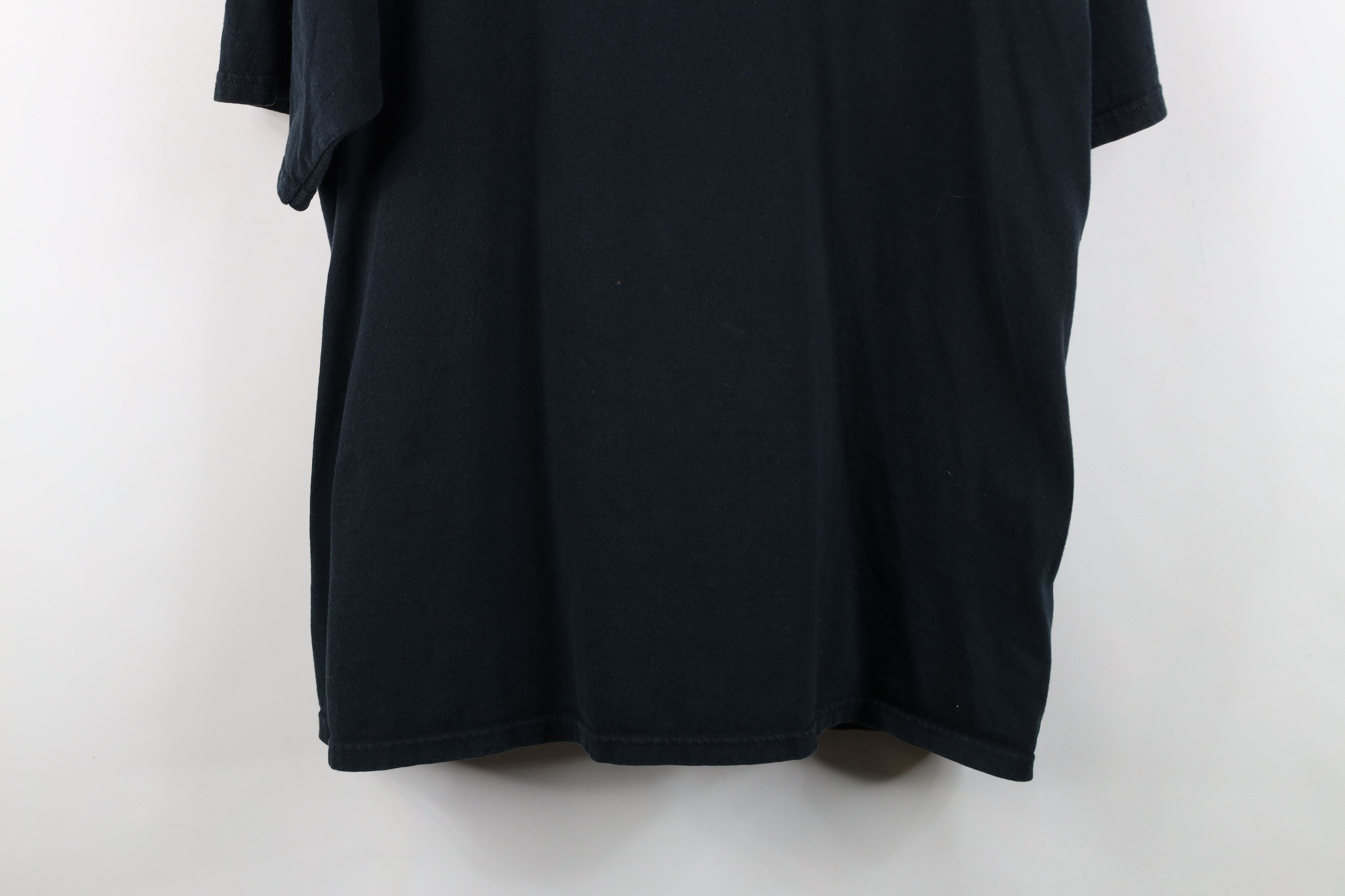 Vintage Vintage 90s Spell Out Rochester Mills Beer Co T-Shirt Black Size US XL / EU 56 / 4 - 3 Thumbnail