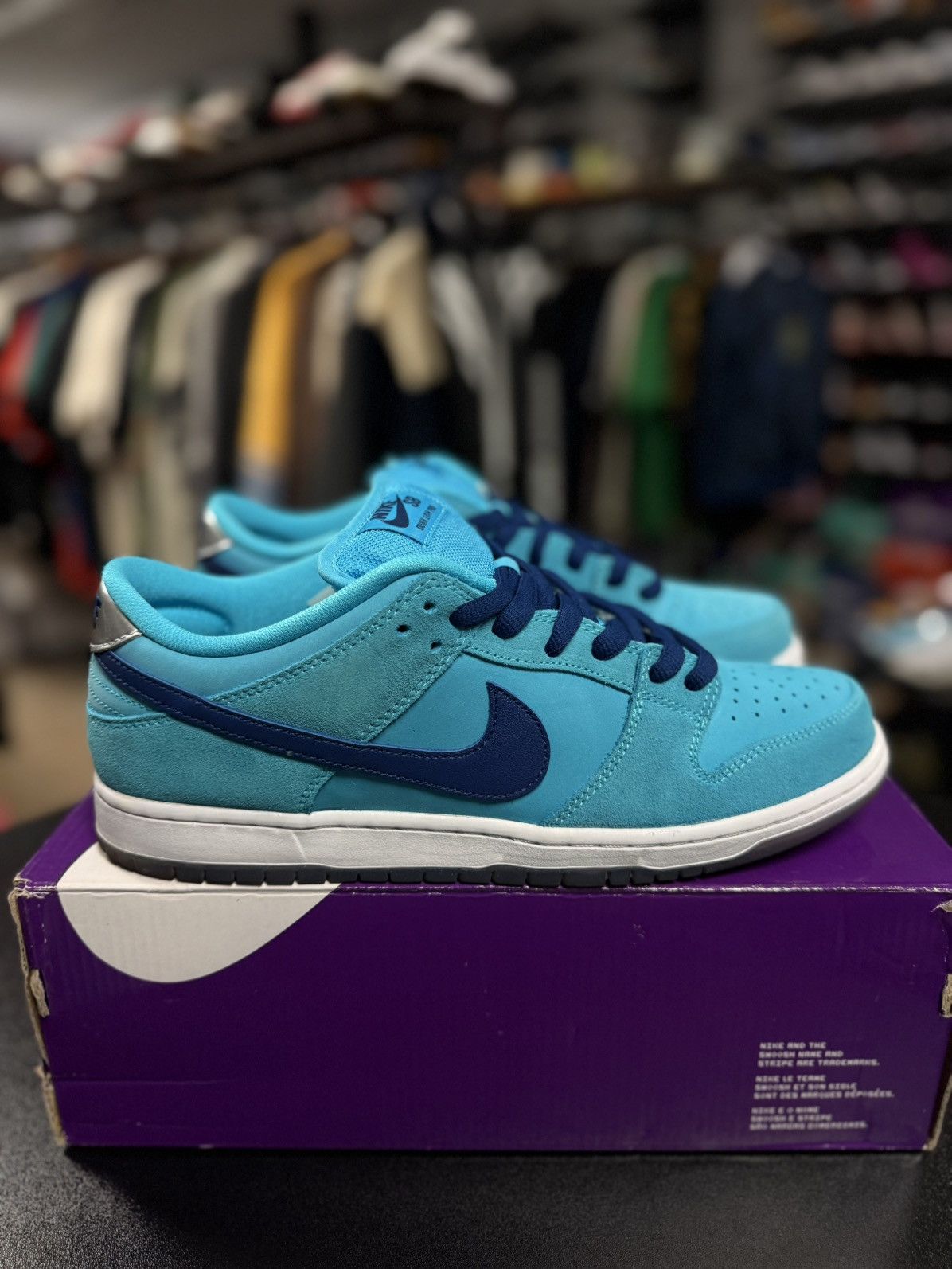 Nike Size 11 - Nike Dunk SB Low Blue Fury 2020 (BQ6817-400) Size US 11 / EU 44 - 1 Thumbnail