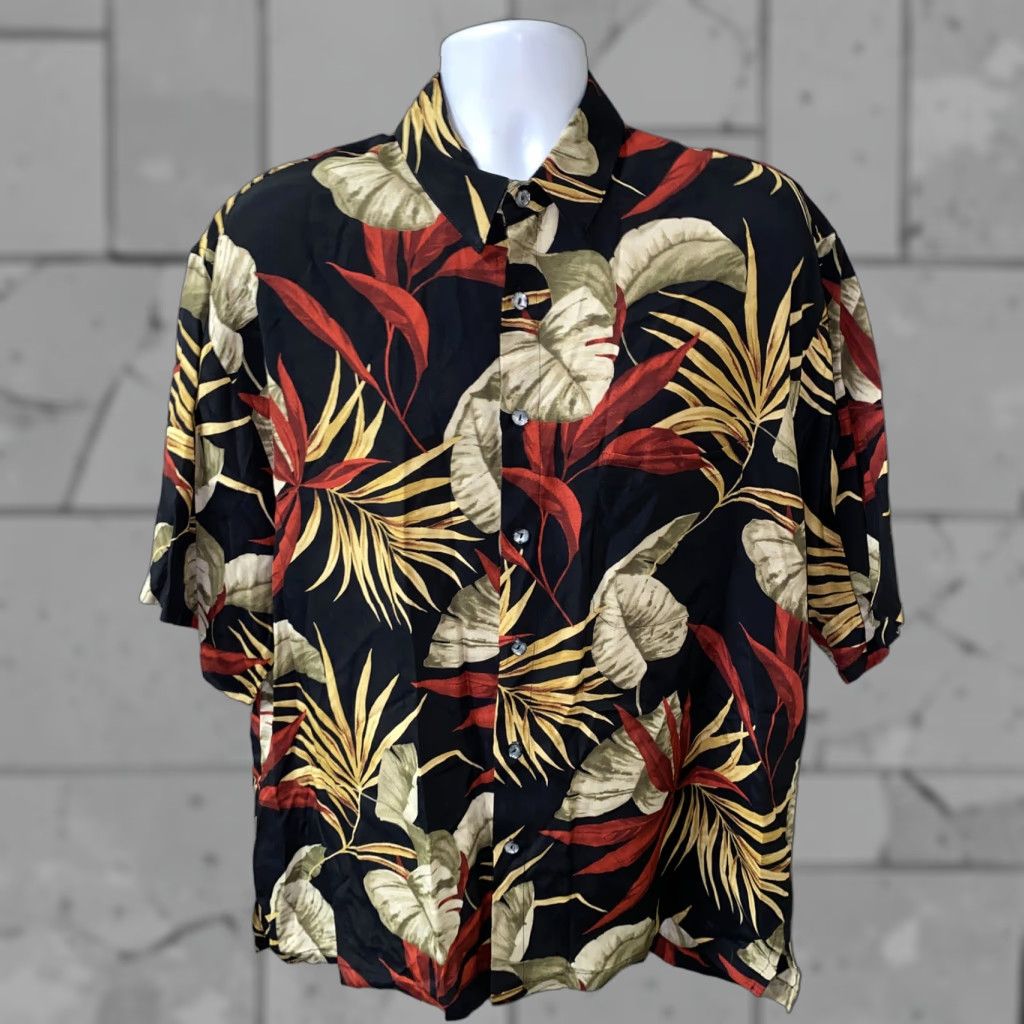 ALOHAS Straight Down Mens Multi Color USA Made Aloha Hawaiian Shirt Size L Size US L / EU 52-54 / 3 - 1 Thumbnail
