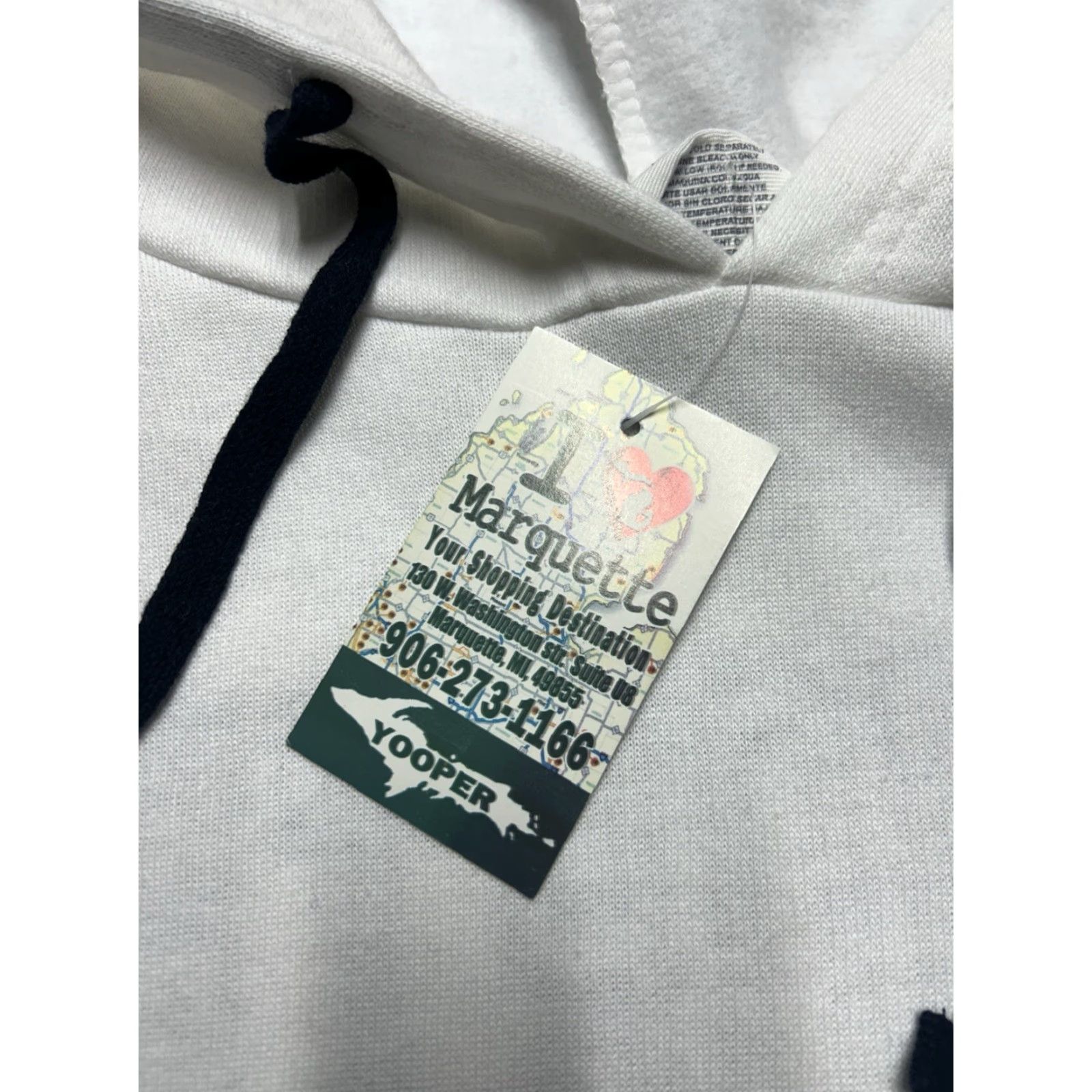 Vintage VINTAGE NWT pullover hoodie sweatshirt up north Marquette Michigan moose DEADSTOCK Med Size M / US 6-8 / IT 42-44 - 5 Thumbnail