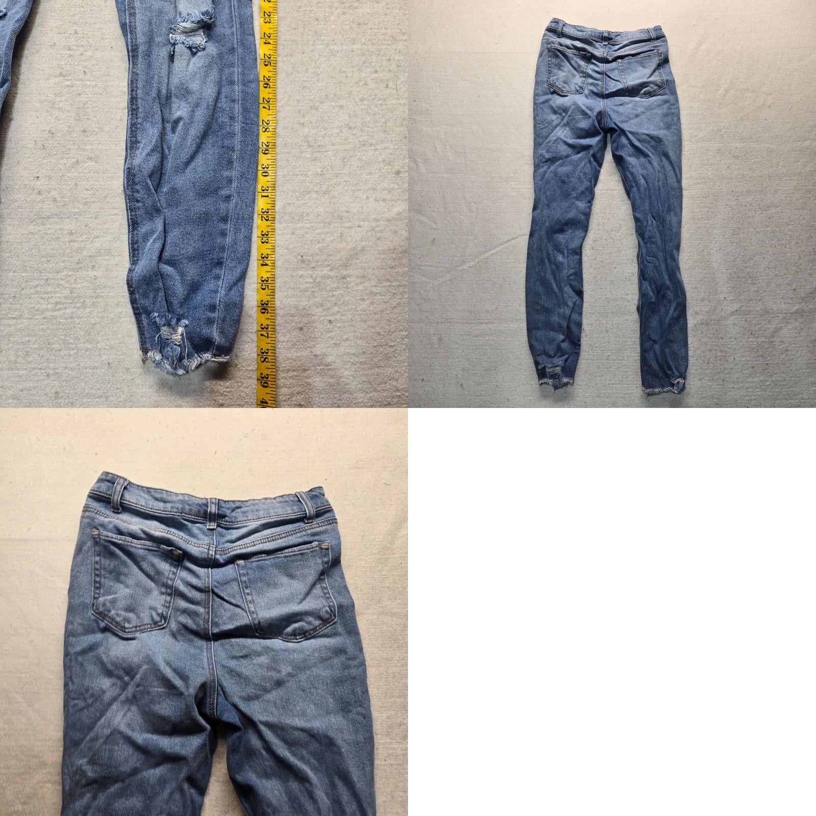 Vintage Tinseltown Jeans Blue High Rise Mom Distressed Adult Women's Size 8 Womens Size 30" / US 8 / IT 44 - 8 Thumbnail