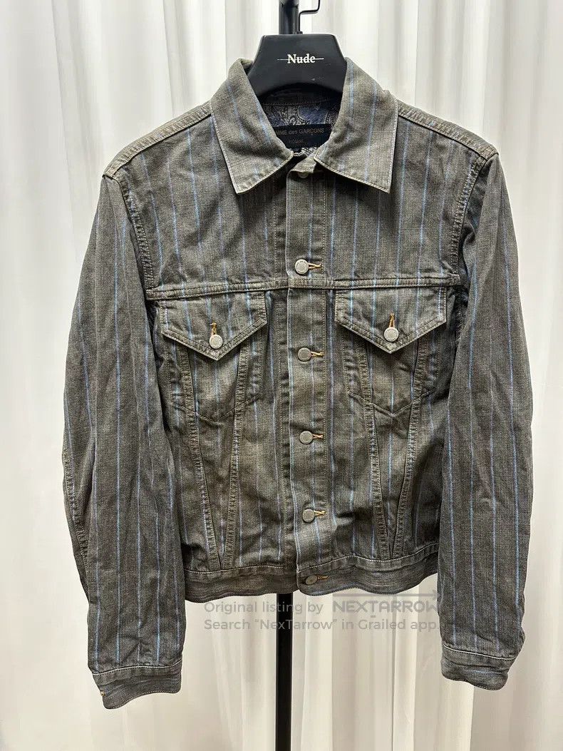 Comme des Garcons Comme des Garcons Striped denim jacket Size US M / EU 48-50 / 2 - 1 Thumbnail