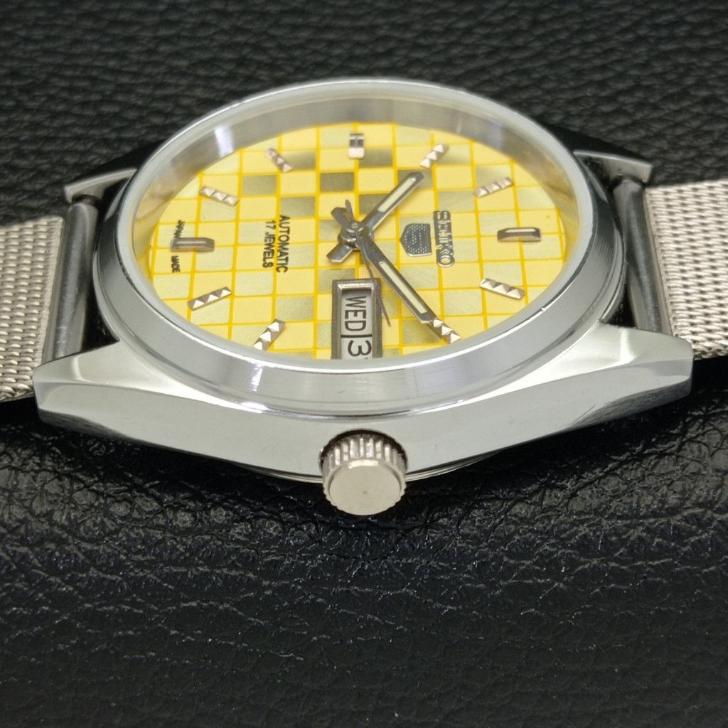 Seiko REFURBISHED VINTAGE SEIKO 5 AUTO JAPAN MENS WATCH a440234 Size 38 - 4 Thumbnail
