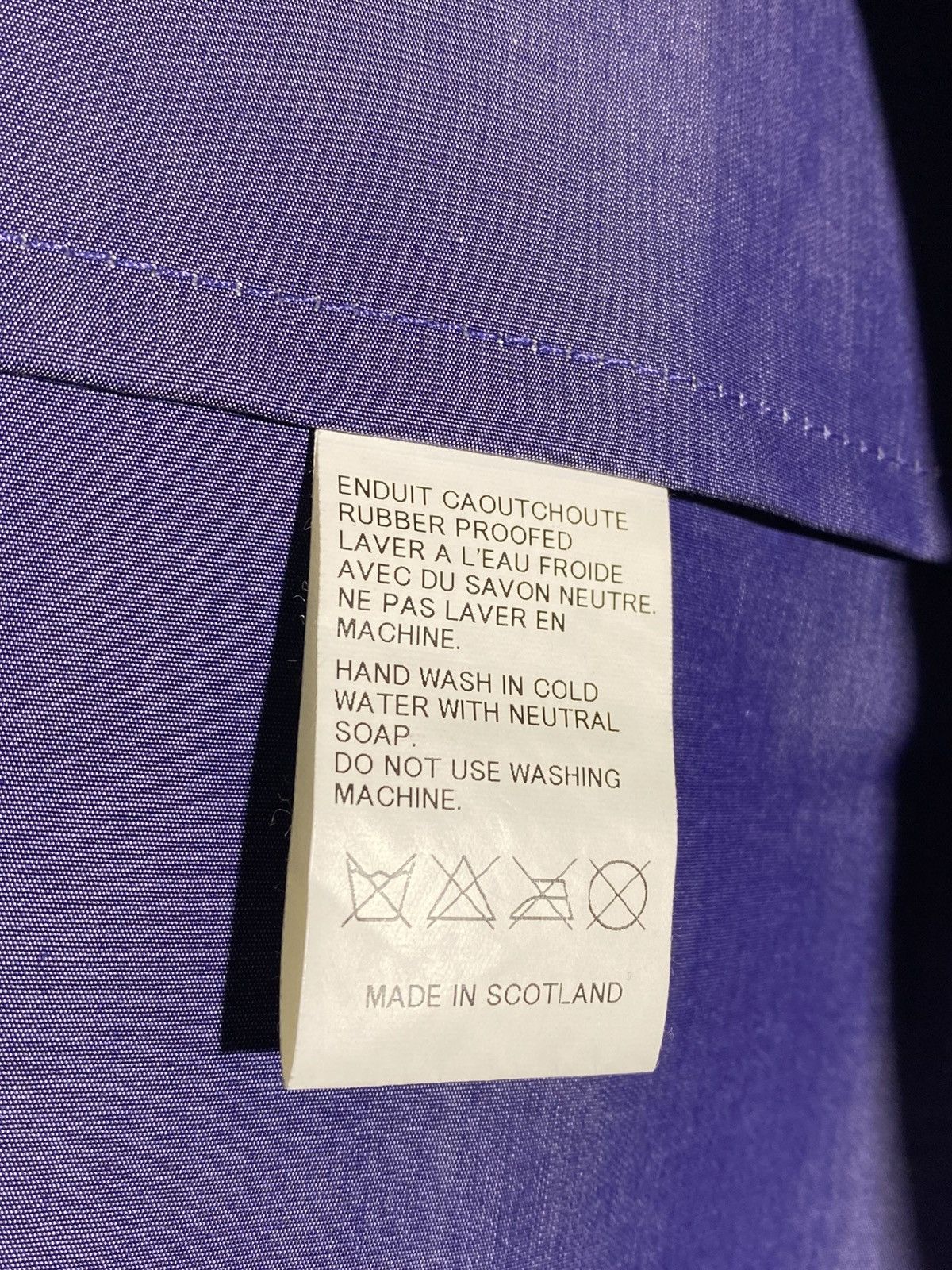 Mackintosh Mackintosh Trench Rain Coat Cotton Bonded Striped Jacket Size XS / US 0-2 / IT 36-38 - 21 Thumbnail