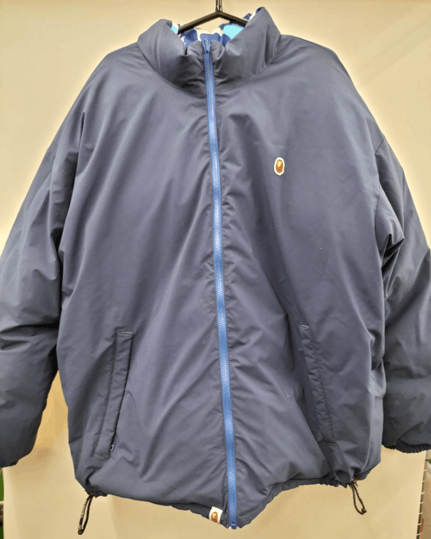 Bape Bape Blue Camo Reversible down jacket Size US XXL / EU 58 / 5 - 3 Thumbnail