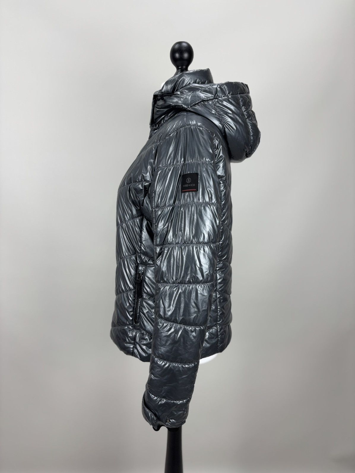 Bogner Womens ski jacket Bogner Fire Ice Size 40 Color Gray Size L / US 10 / IT 46 - 9 Thumbnail
