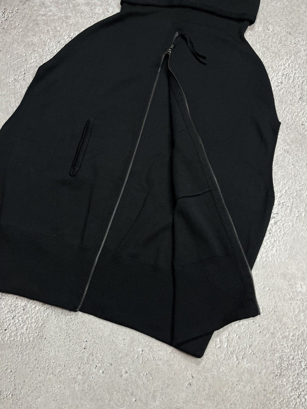 Other Stagni47 Black Wool Zip Up Knit Vest Made in Italy Size ONE SIZE - 11 Thumbnail