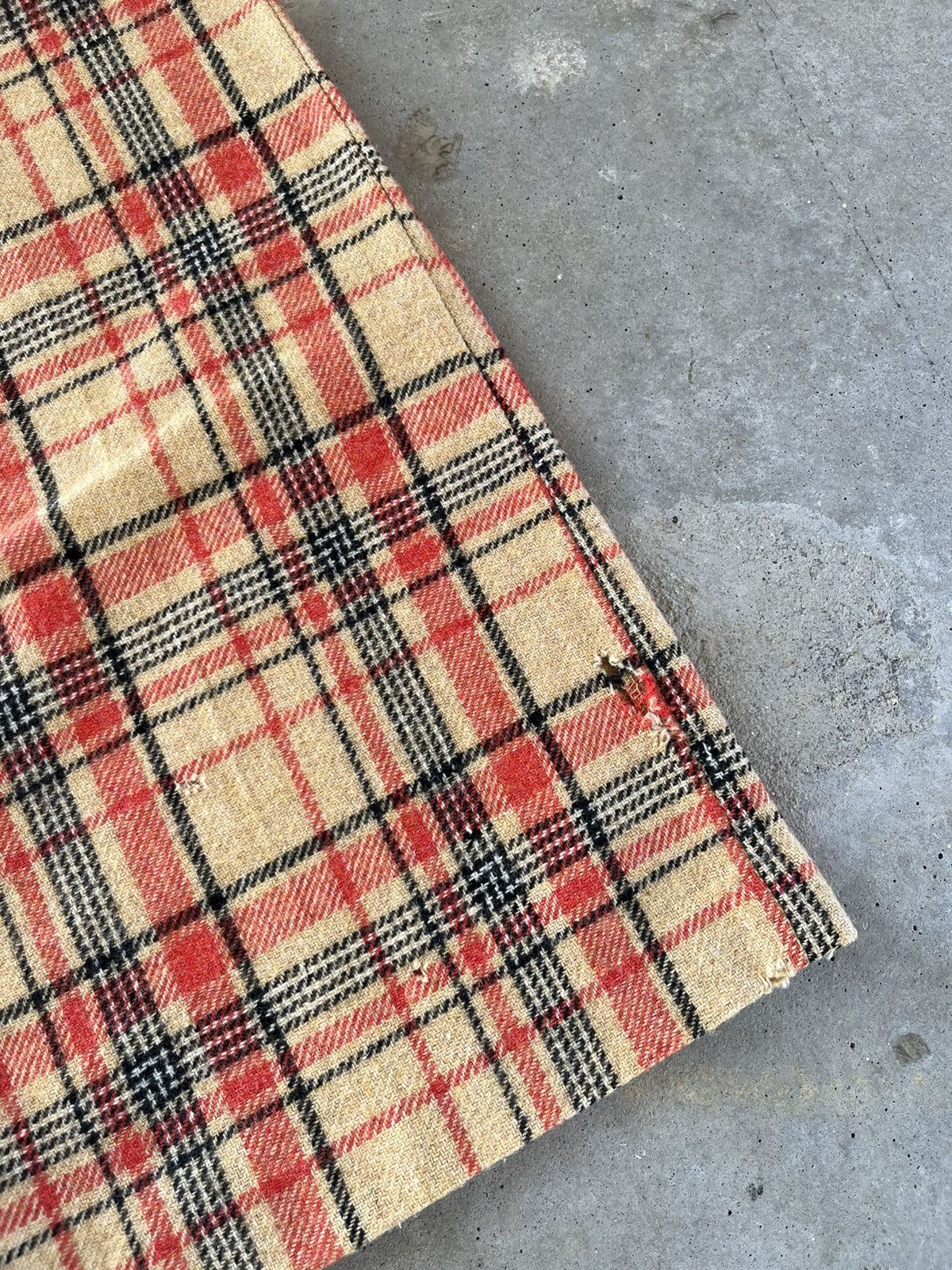 Vintage 1970’s Wool Plaid Flared Dress Pants Size US 28 / EU 44 - 4 Thumbnail