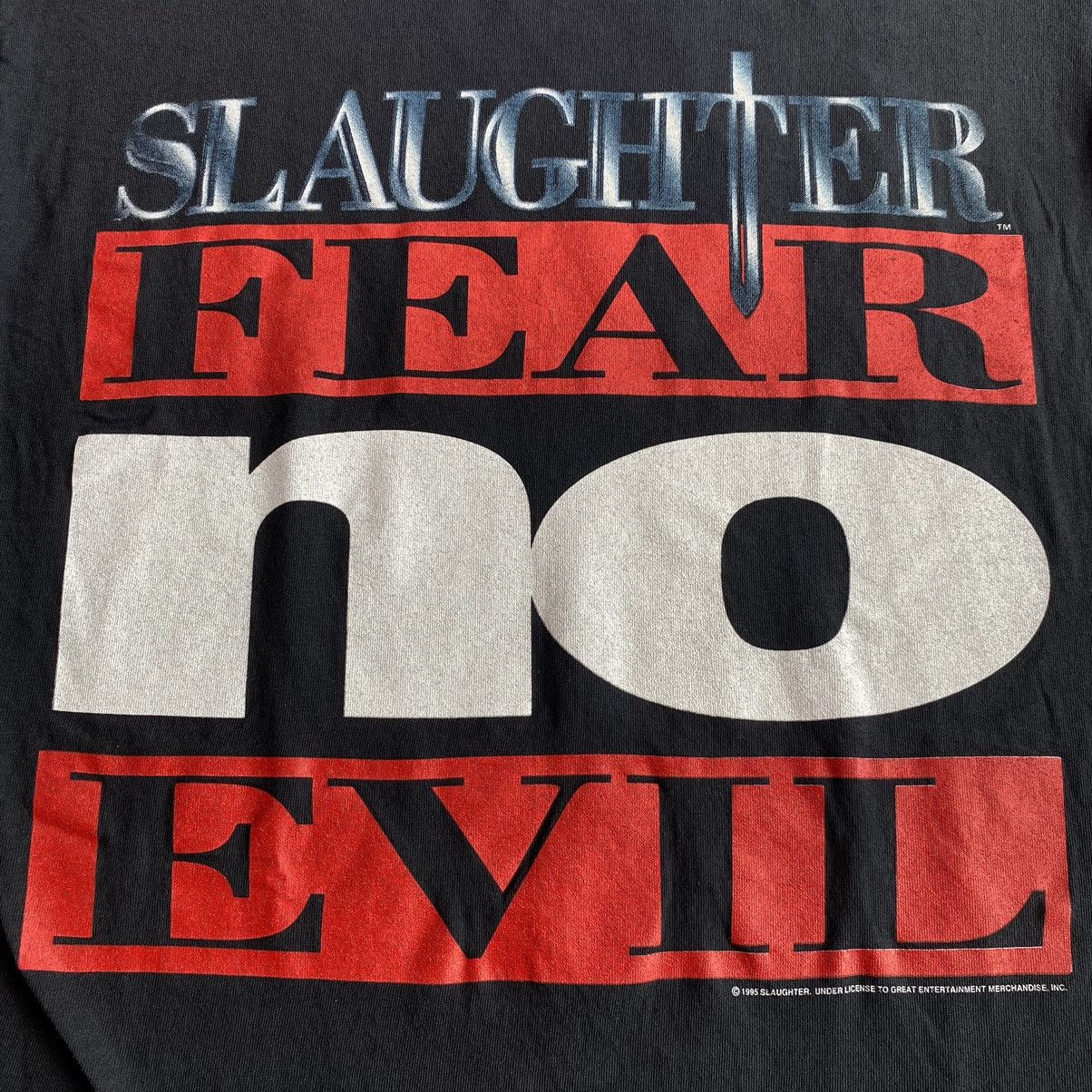 Band Tees × Vintage Slaughter - Fear No Evil U.S. Tour 1995 Size US L / EU 52-54 / 3 - 2 Thumbnail