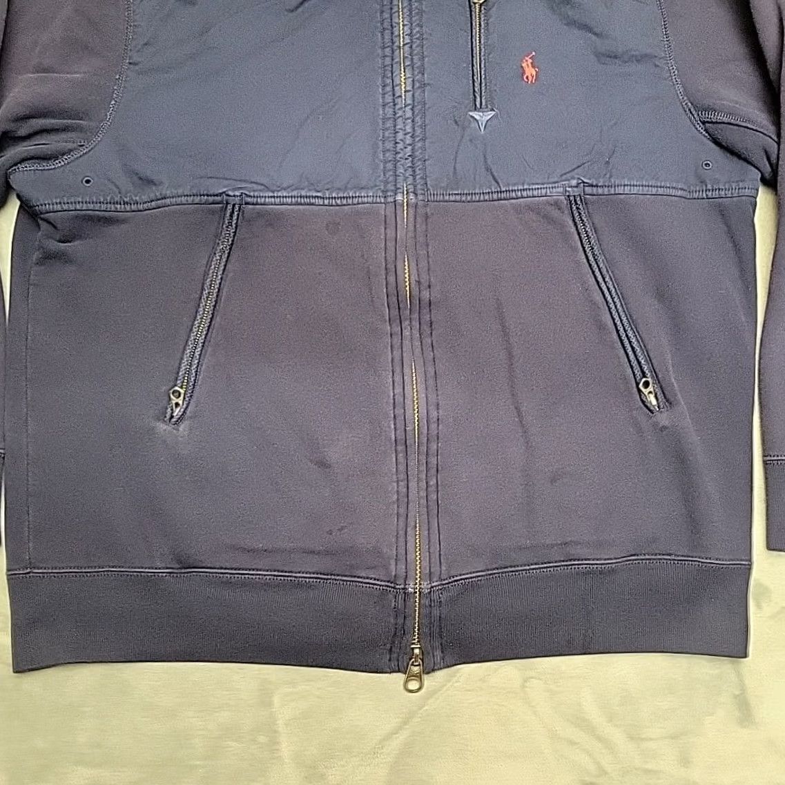 Polo Ralph Lauren Polo Ralph Lauren Jacket Mens L Navy Hooded Full Zip Hybrid Fleece Hoodie Size US L / EU 52-54 / 3 - 2 Thumbnail