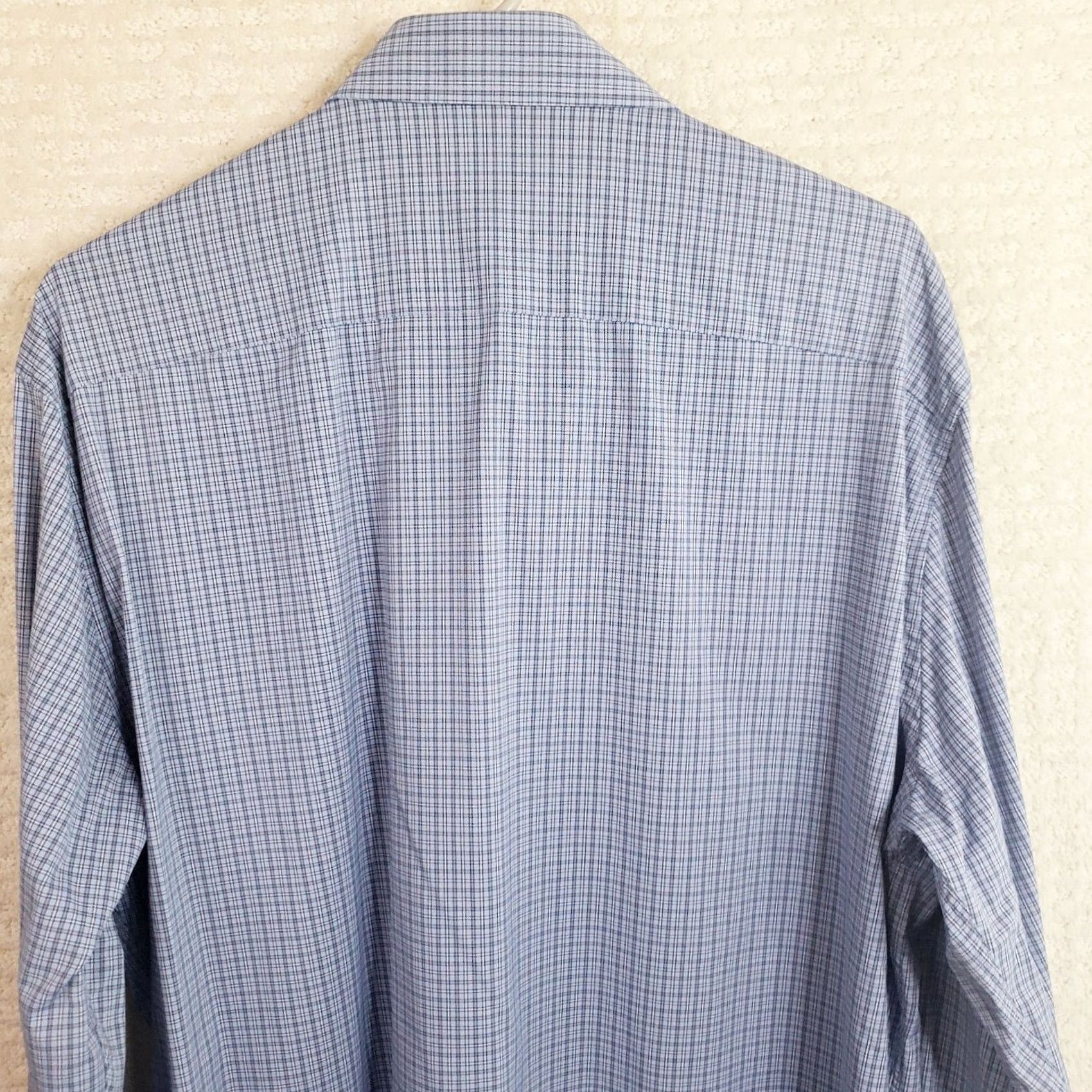 Peter Millar Peter Millar Summer Comfort Shirt Men's L Blue Plaid Shirt Button-Up Casual Workwear Button Front Size US L / EU 52-54 / 3 - 7 Thumbnail