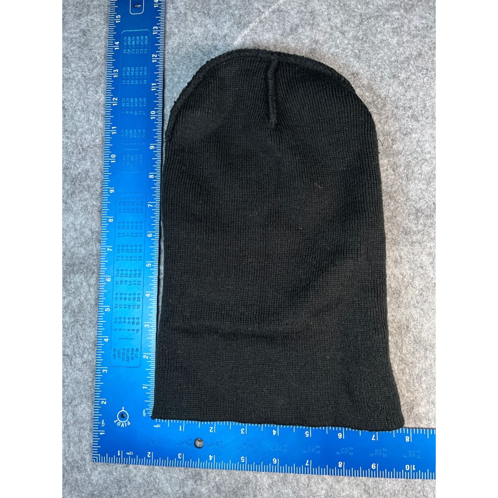 Vintage Promo Headwear Beanie Toque Cuff Adult One Size Black Knit 100% Acrylic Skater Size ONE SIZE - 4 Thumbnail