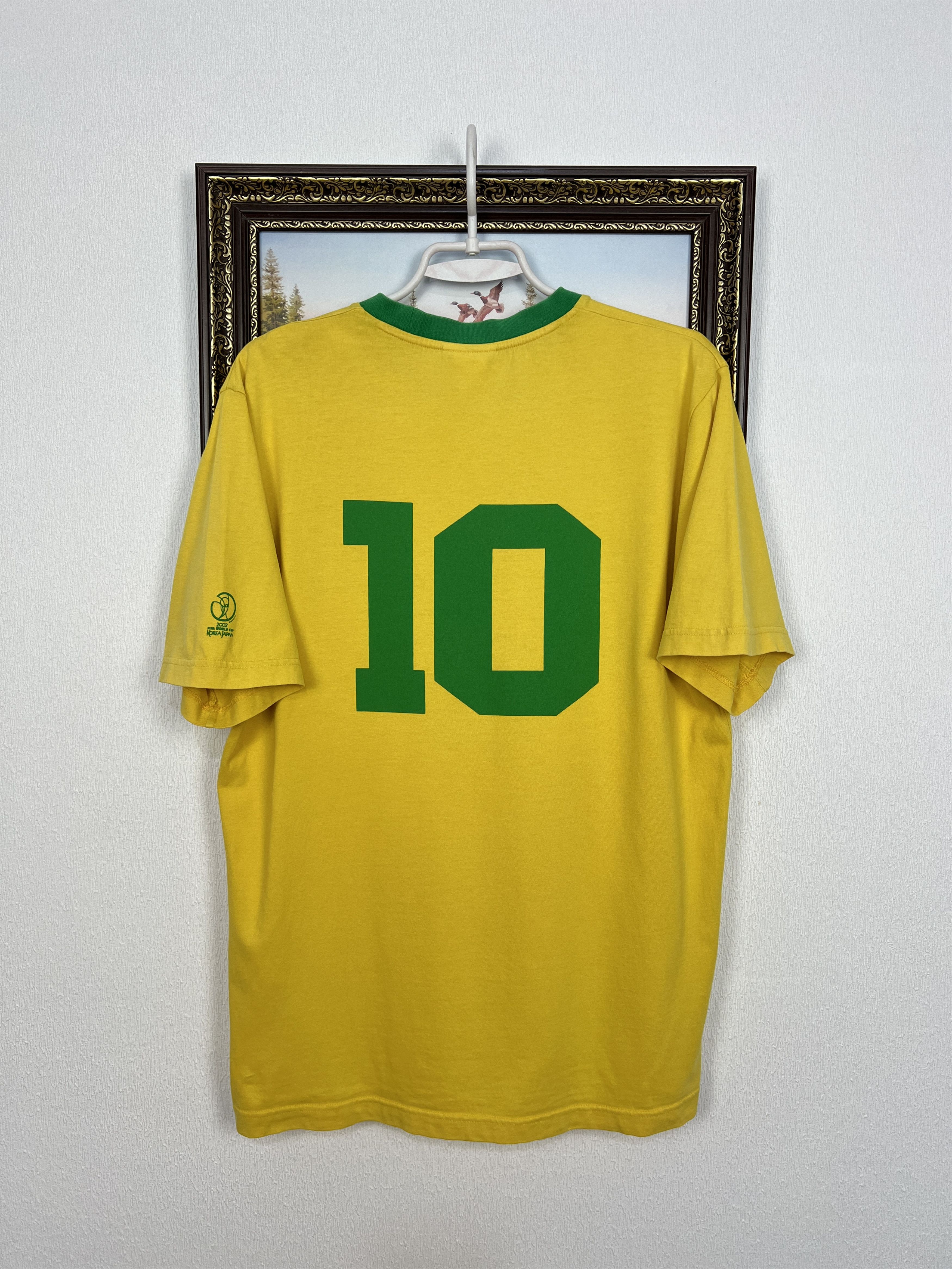 Adidas Vintage Adidas Brazil World Cup Football #10 Ronaldinho Size US M / EU 48-50 / 2 - 9 Thumbnail
