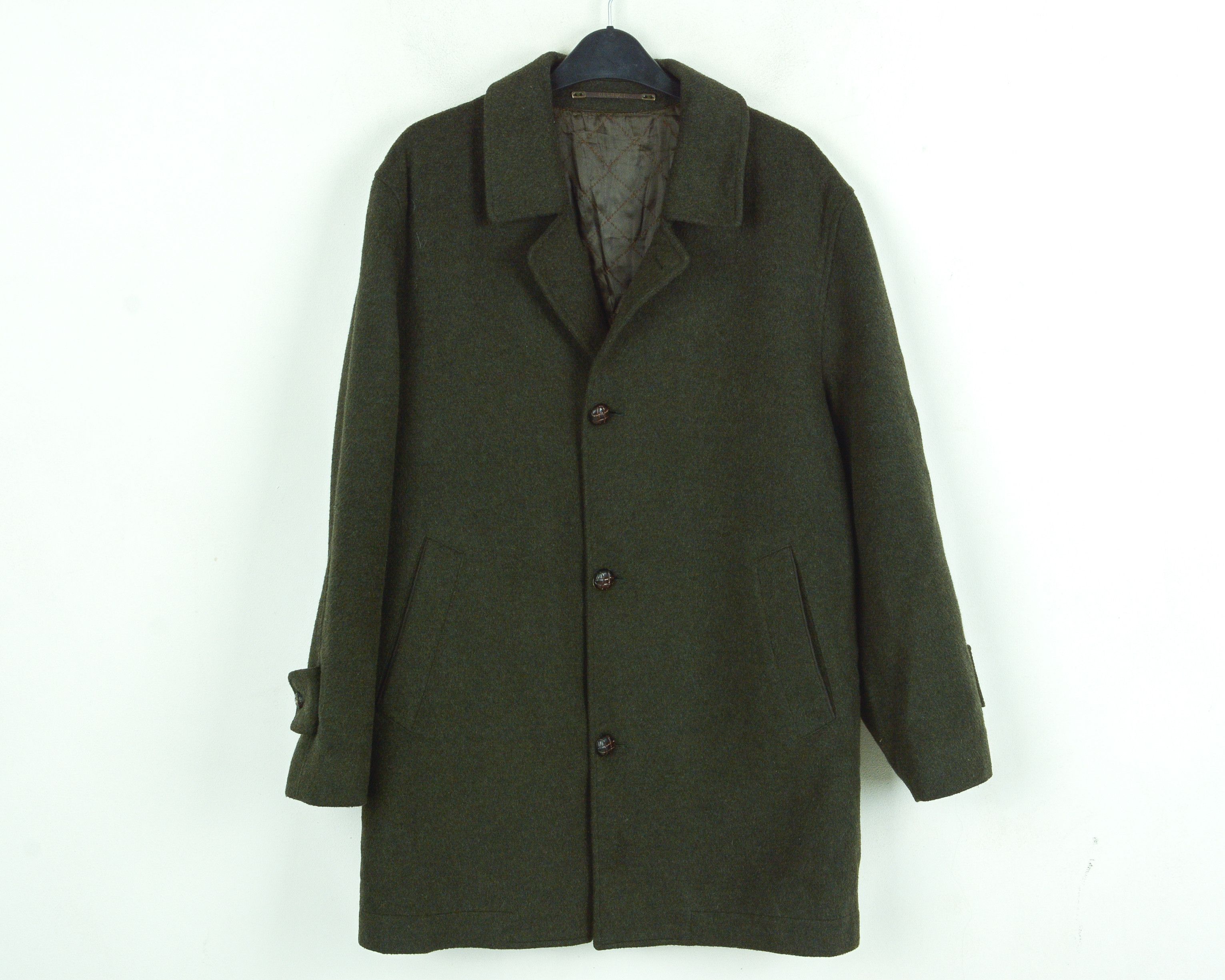 Vintage OLLOQUI Loden Touch Mens M Wool Jacket Over Coat Grey Warm Size US M / EU 48-50 / 2 - 3 Thumbnail