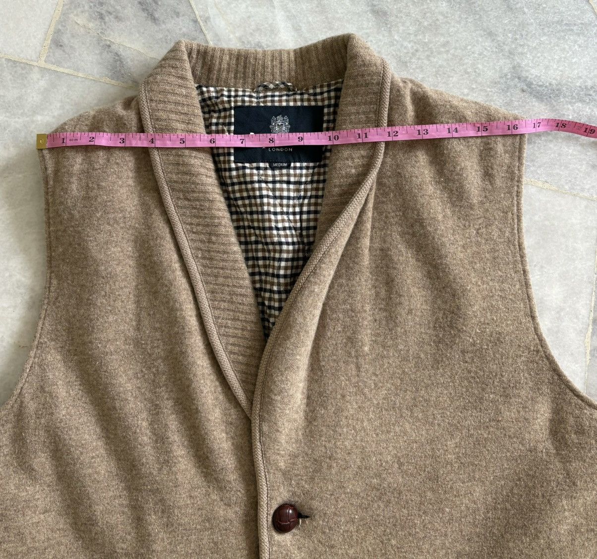 Aquascutum × Vintage Vintage Aquascutum Wool Vest Size US L / EU 52-54 / 3 - 13 Thumbnail