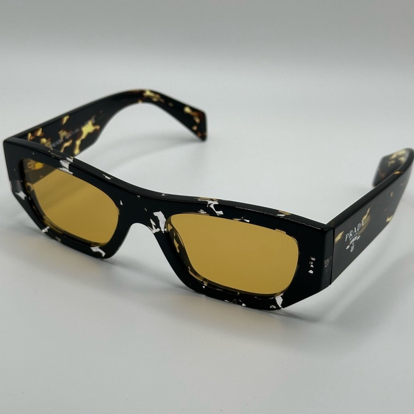 Prada PRADA SUNGLASSES PRA01S 15O10C Havana Black/Yellow Size ONE SIZE - 6 Thumbnail