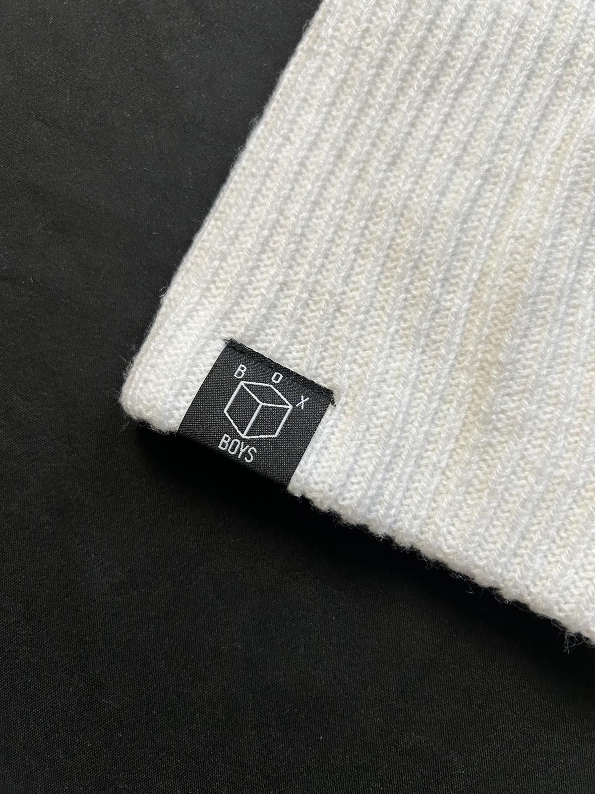 Japanese Brand Rare Box Boys Retro Hearts White Balaclava Ski Mask OS Size ONE SIZE - 5 Thumbnail