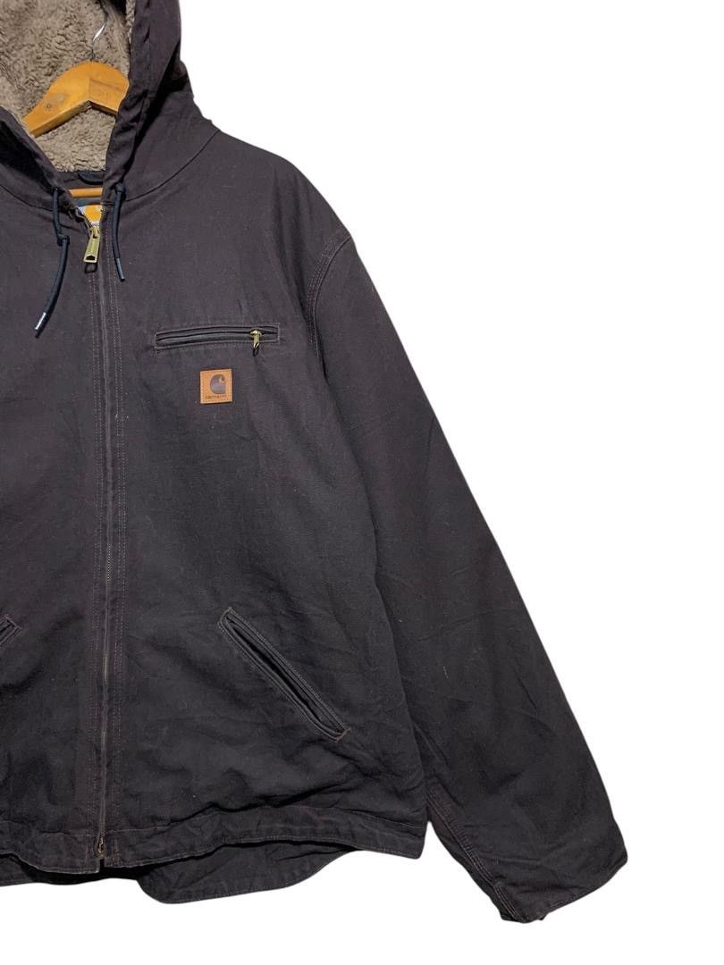 Carhartt × Vintage ⚡️VTG CARHARTT WORKERS ZIPPER HOODIE JACKET Size US XXL / EU 58 / 5 - 2 Thumbnail