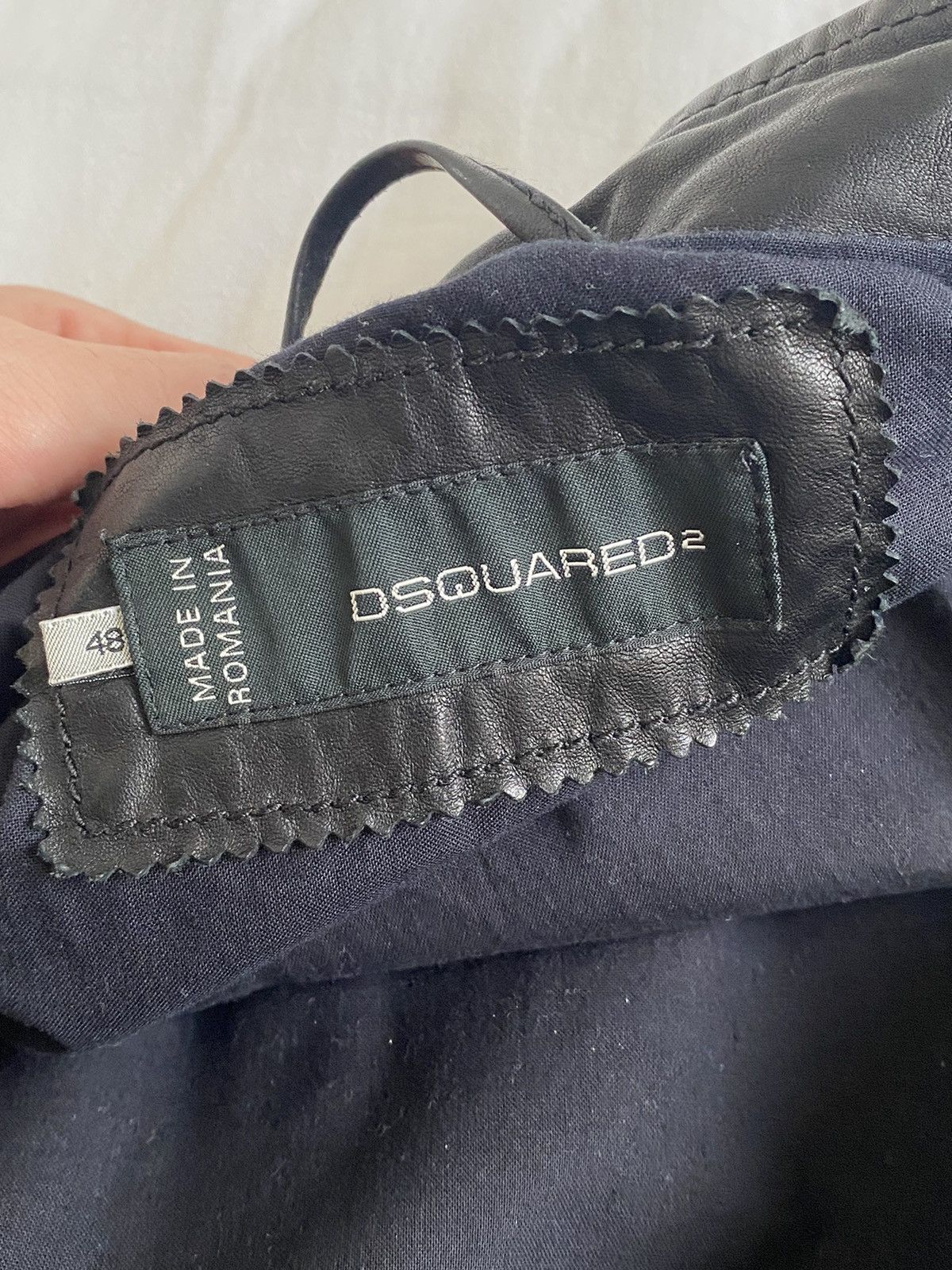 Dsquared2 Dsquared2 leather zip detail jacket Size US M / EU 48-50 / 2 - 7 Thumbnail