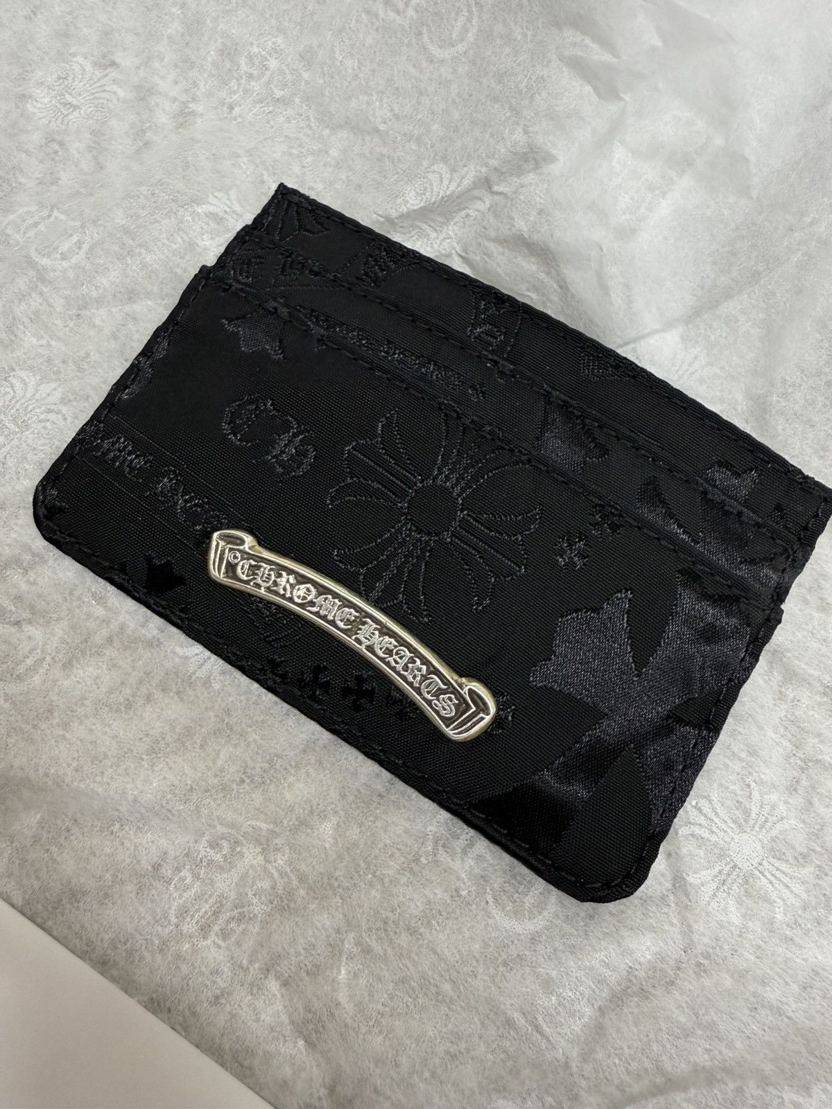 Chrome Hearts Chrome Hearts Multi-Motif Nylon Card Case Size ONE SIZE - 3 Thumbnail