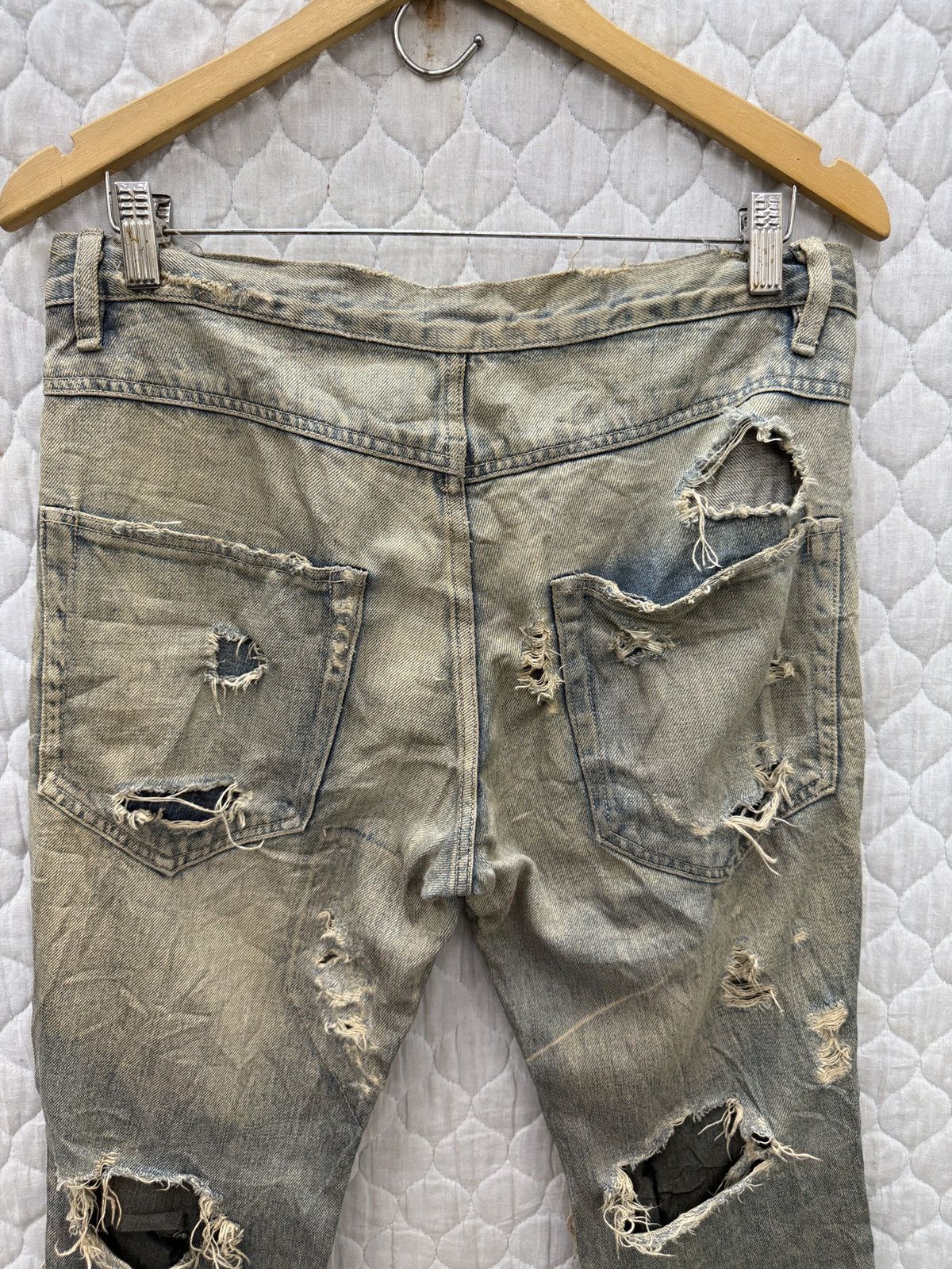 14th Addiction 🔥🔥🔥ARCHIVE OSSA MONDO RAGS PUNK JEANS Size US 32 / EU 48 - 10 Thumbnail