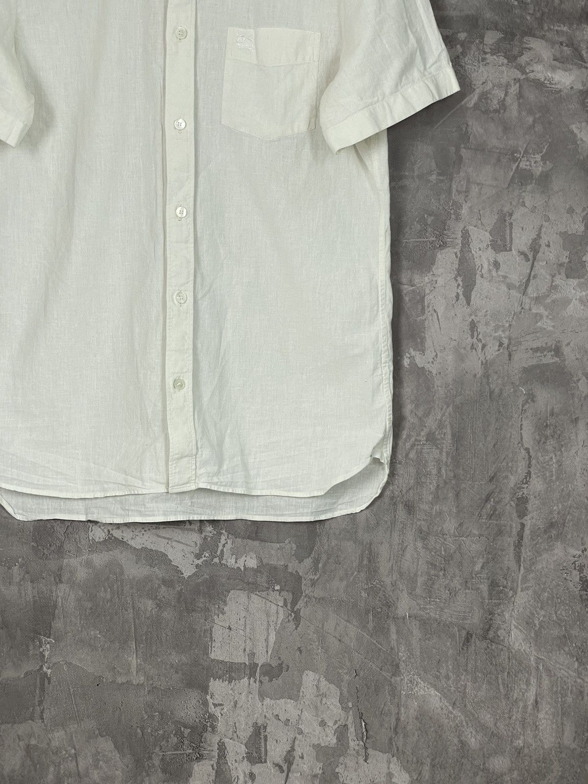 Burberry × Vintage Burberry Brit Avant Garde White Button Up Short sleeve Shirt Size US M / EU 48-50 / 2 - 6 Thumbnail