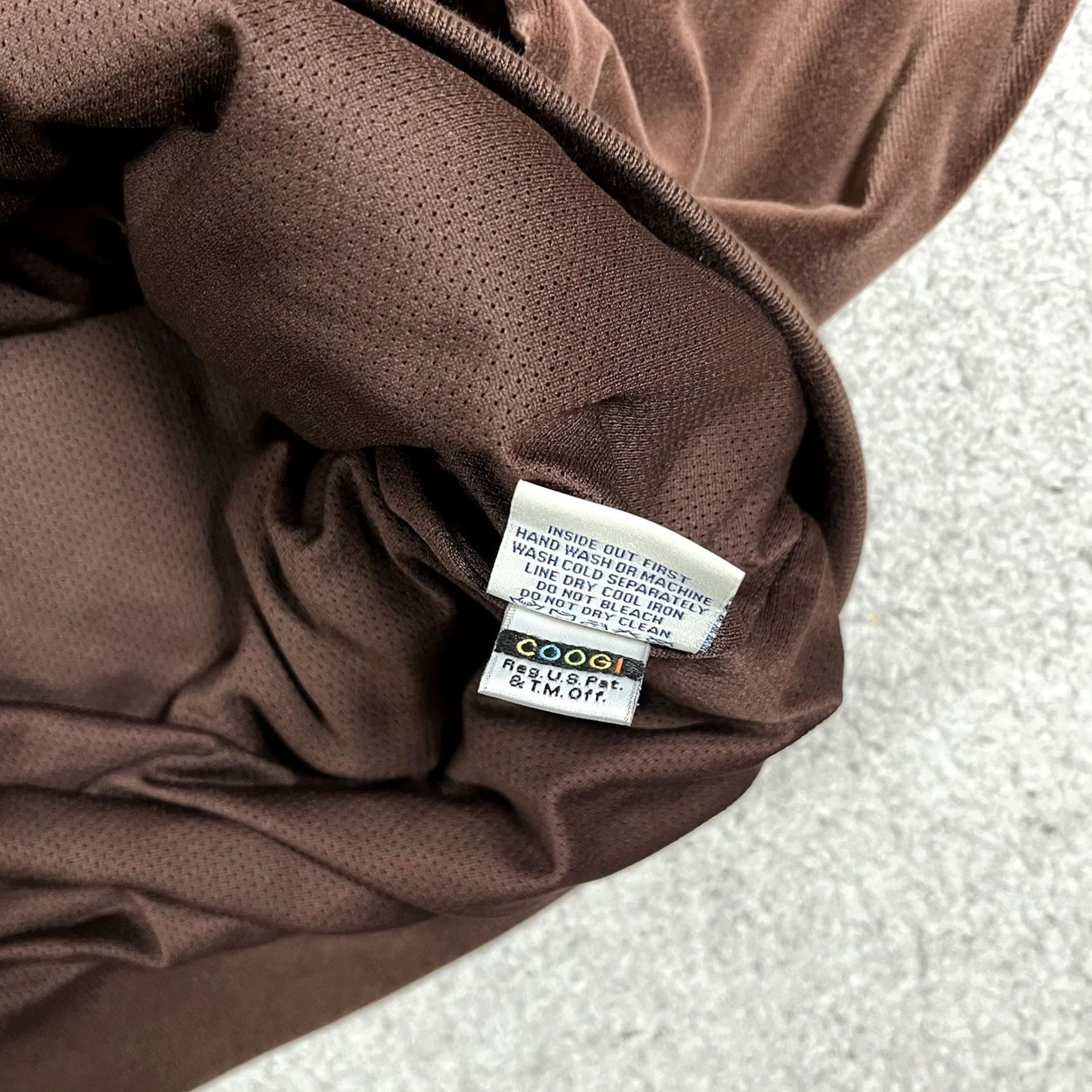 Coogi COOGI Jacket Mens 3XL Brown Full Zip Velour Logo Embroidered 90s Hip Hop Windbreaker Jacket Size US XXL / EU 58 / 5 - 7 Thumbnail