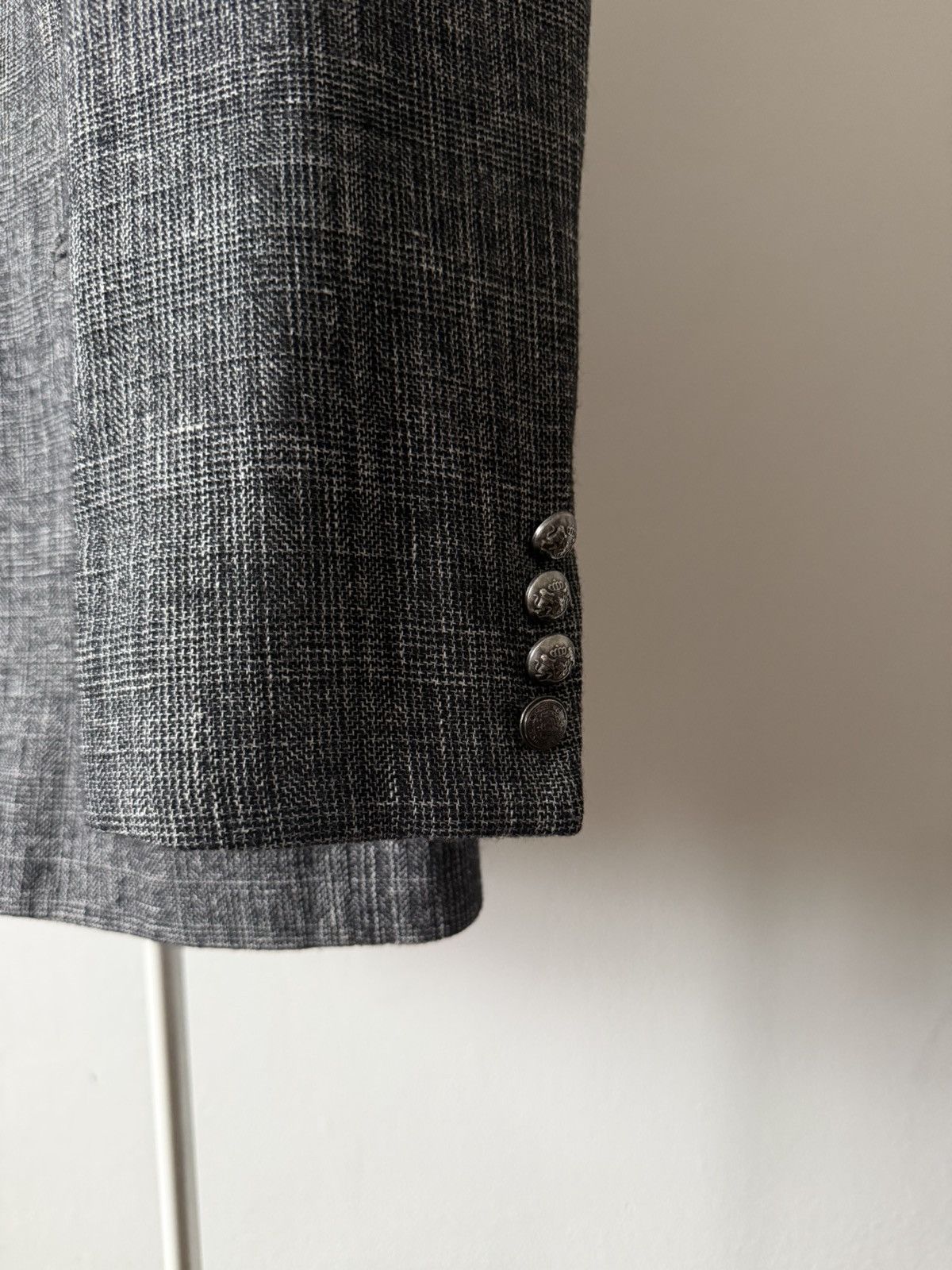John Varvatos John Varvatos USA Luxe Blazer 42R Gray Sport Coat Jacket Size US L / EU 52-54 / 3 - 5 Thumbnail