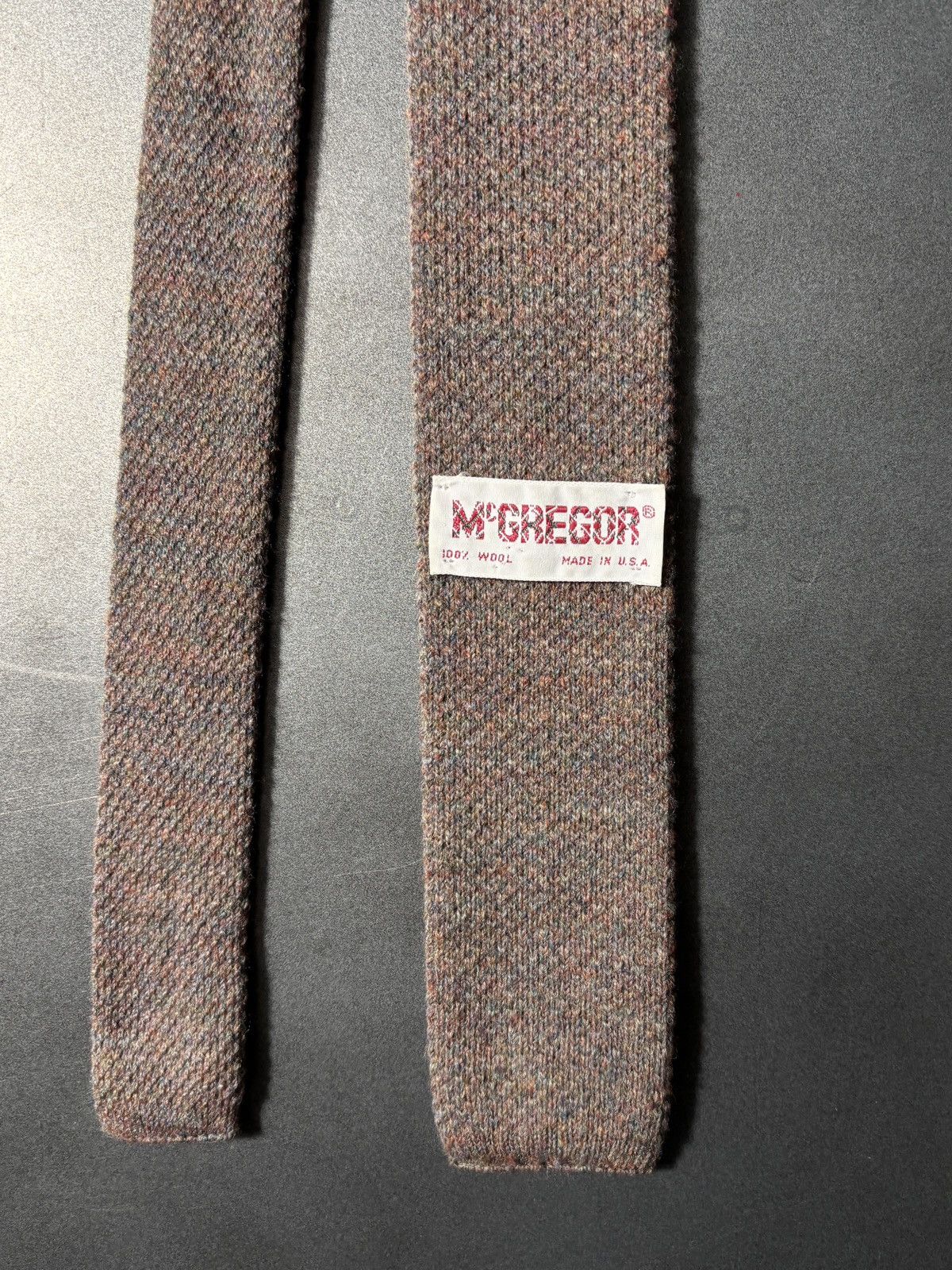 MacGregor Vintage Macgregor Wool Necktie Straight Bar Flat Knit Tie Size ONE SIZE - 4 Thumbnail