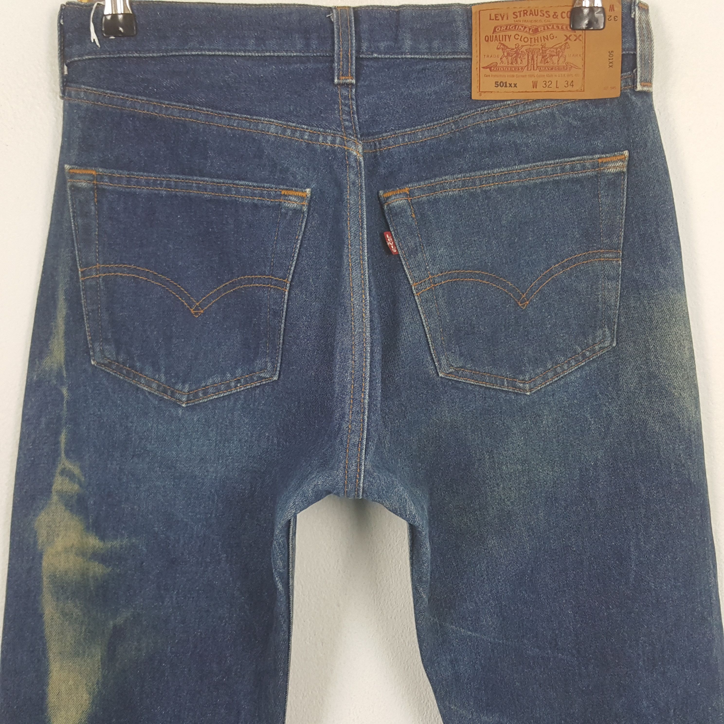 Levi's Vintage 90's Levi's 501 American Fading Denim Jeans RR17 Size US 30 / EU 46 - 5 Thumbnail