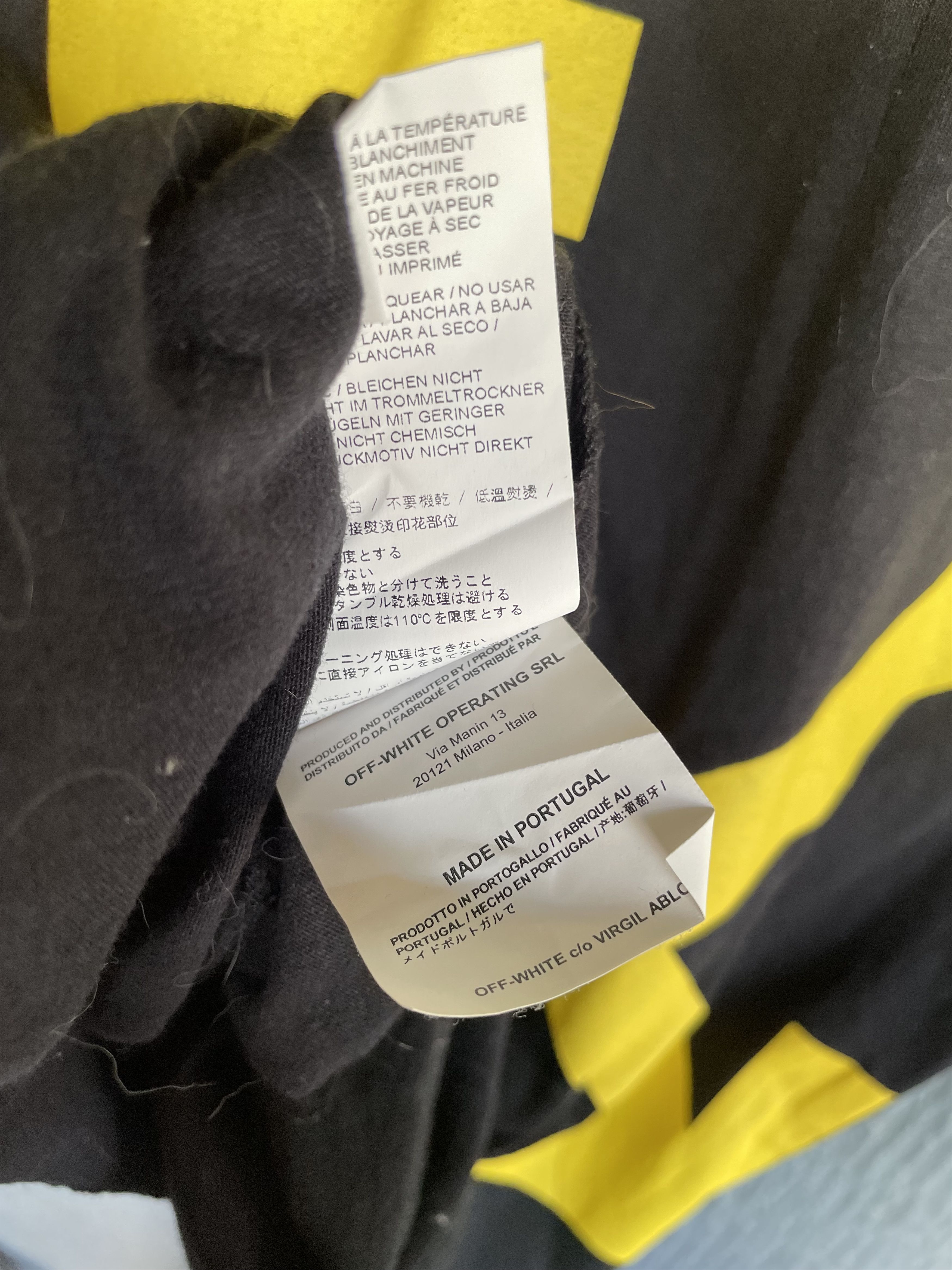 Off-White × Virgil Abloh OFF-WHITE MOTO SPLICED TEE Size US XS / EU 42 / 0 - 9 Thumbnail