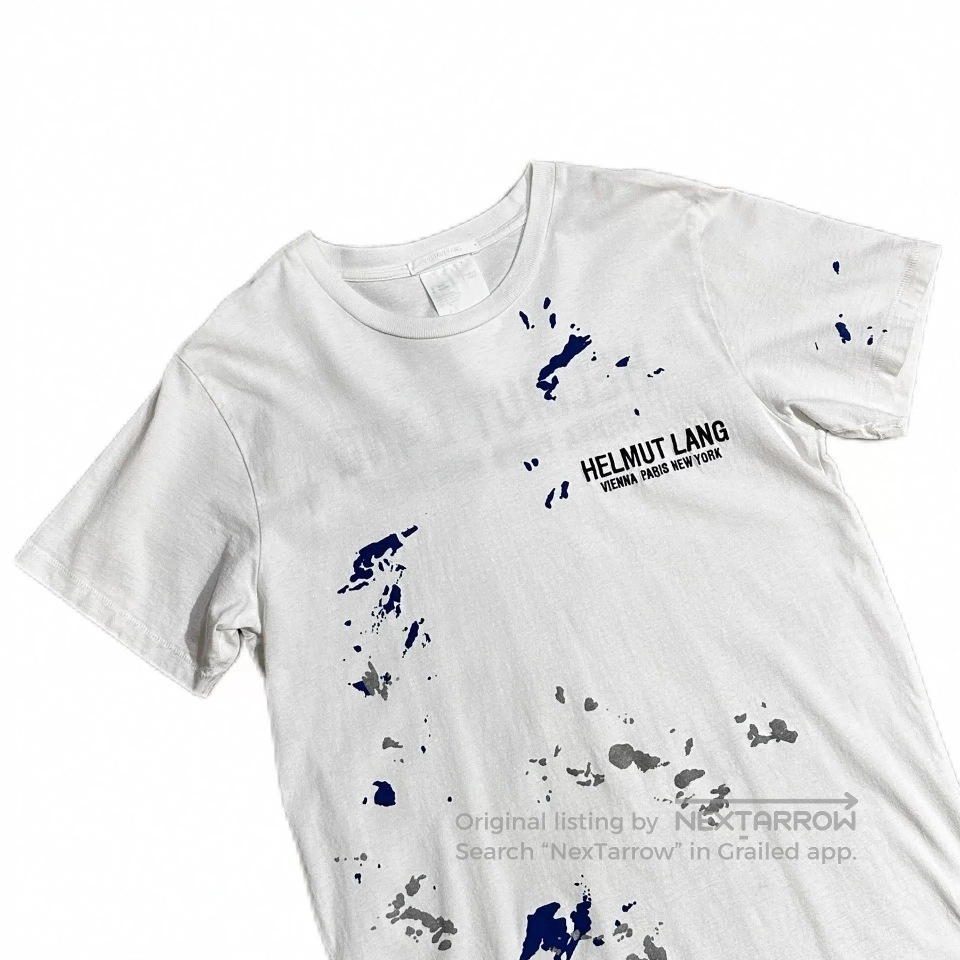 Helmut Lang Helmut Lang Ink Splatter Short Sleeve. Size US M / EU 48-50 / 2 - 2 Thumbnail