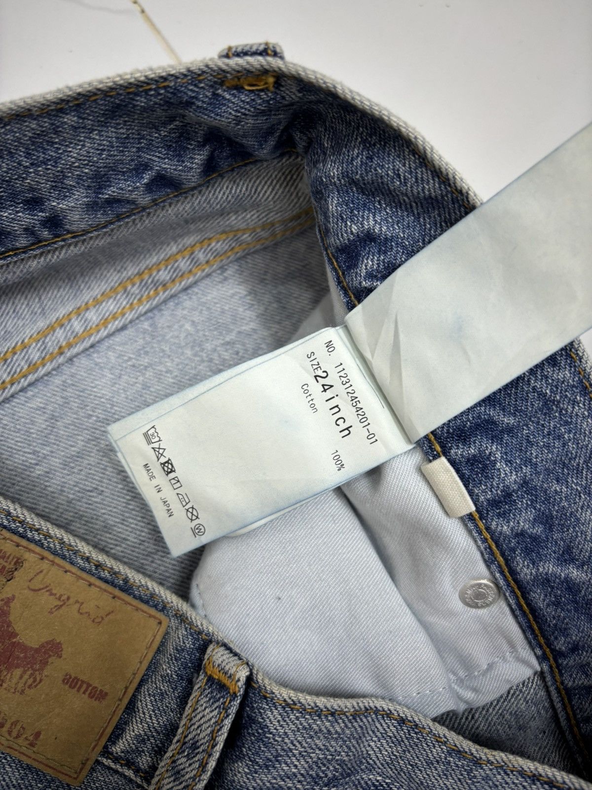 20471120 INSANE Slanted Fly Wide Leg Denim Baggy Jeans Ungrid 2114071 Size US 33 - 13 Thumbnail