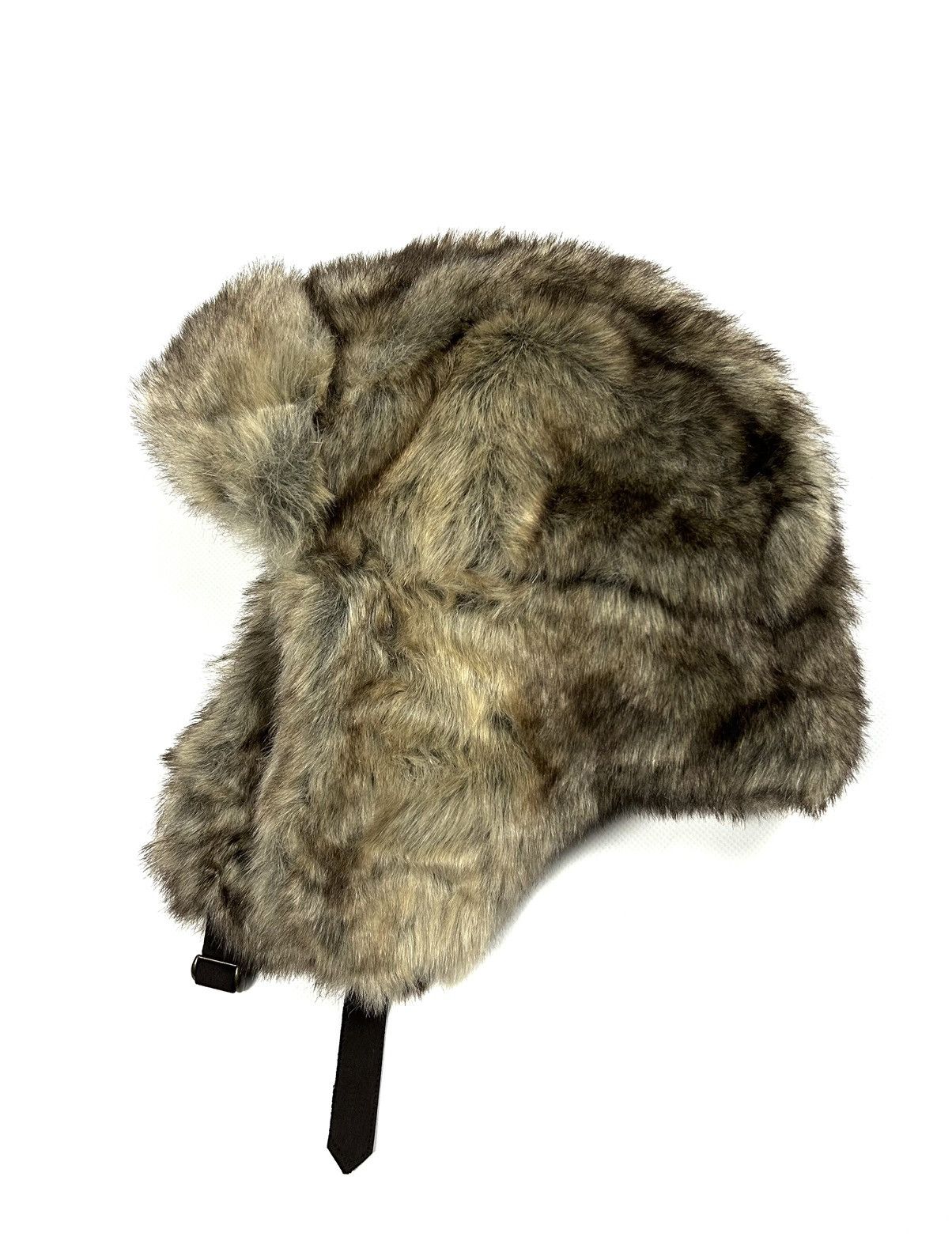Japanese Brand Vintage Y2K Fuzzy Faux Fur Ushanka Trapper Hat Brown Japan Size ONE SIZE - 1 Thumbnail